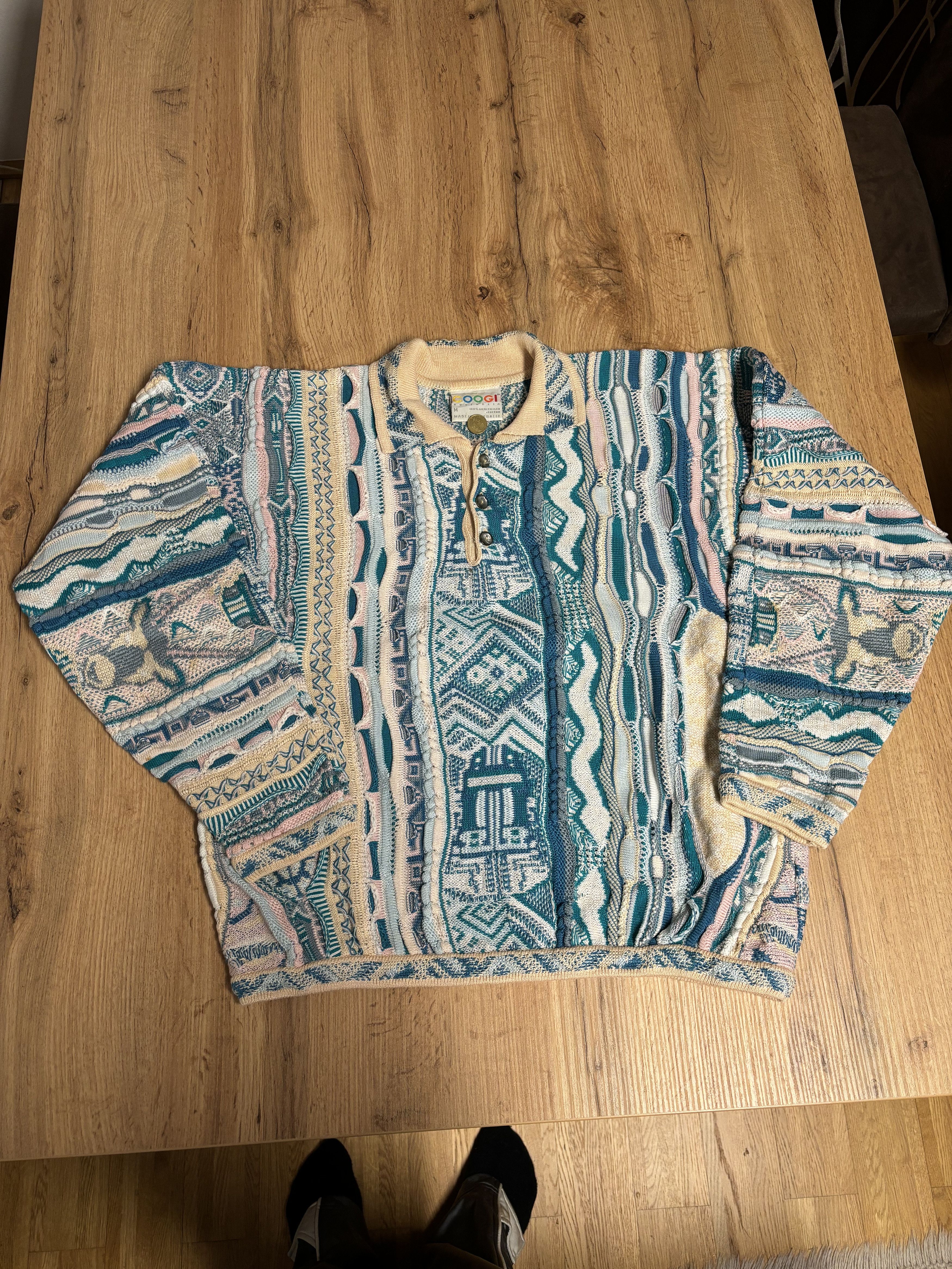 Coogi Crazy Rare Vintage Coogi Knit Sweater Size US M / EU 48-50 / 2 - 1 Thumbnail