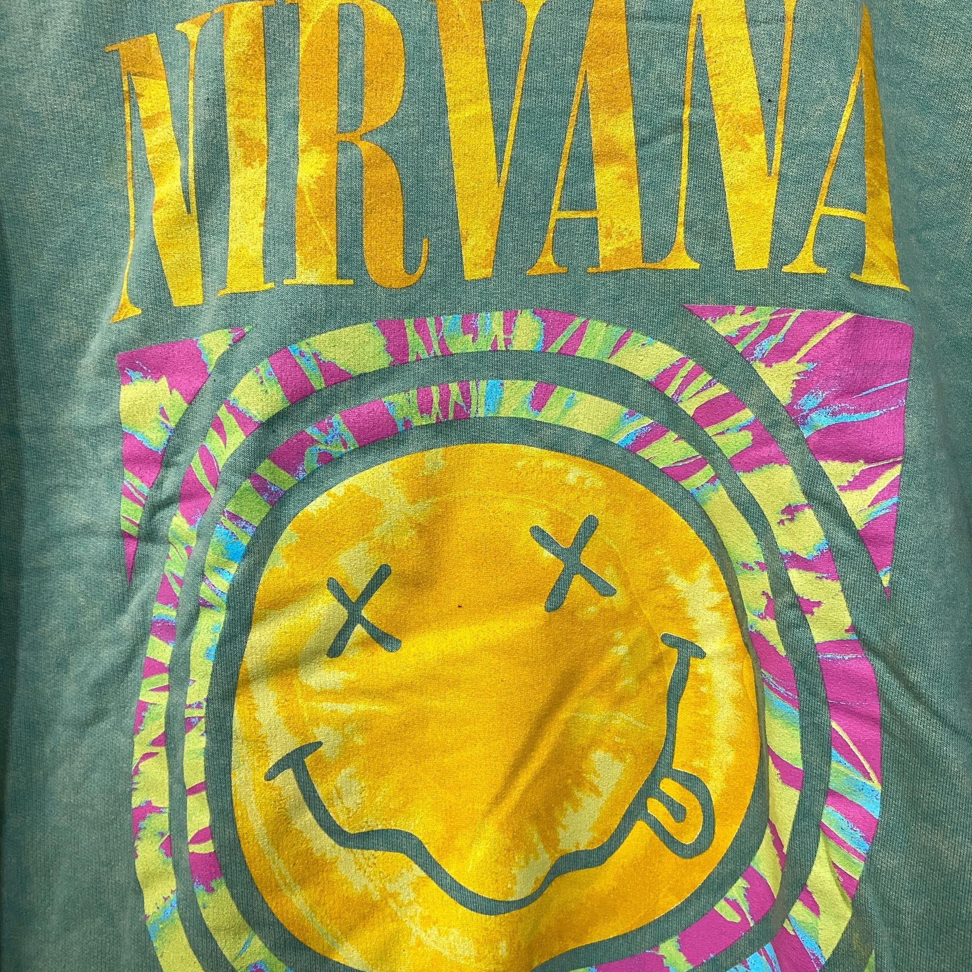 Nirvana Nirvana Nevermind Green Grunge Crewneck size XL Size US XL / EU 56 / 4 - 2 Thumbnail