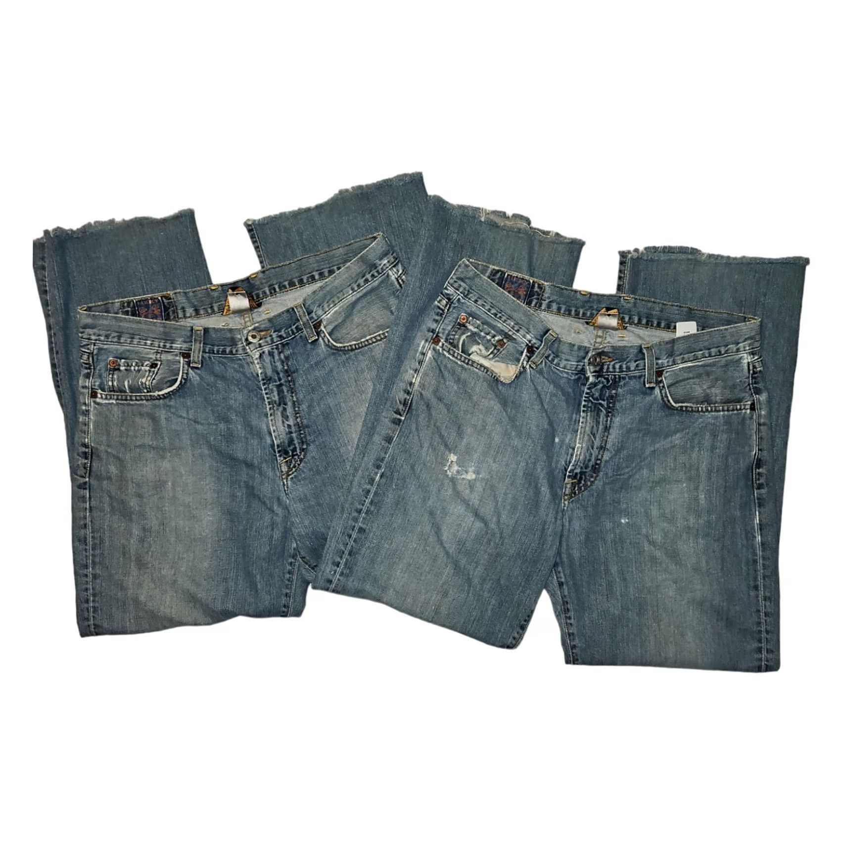 Lucky Brand VINTAGE Lucky Brand Jeans Bootcut Men 33 Blue 90s Distressed USA 2-Pack/2-Pair Size US 33 - 2 Thumbnail