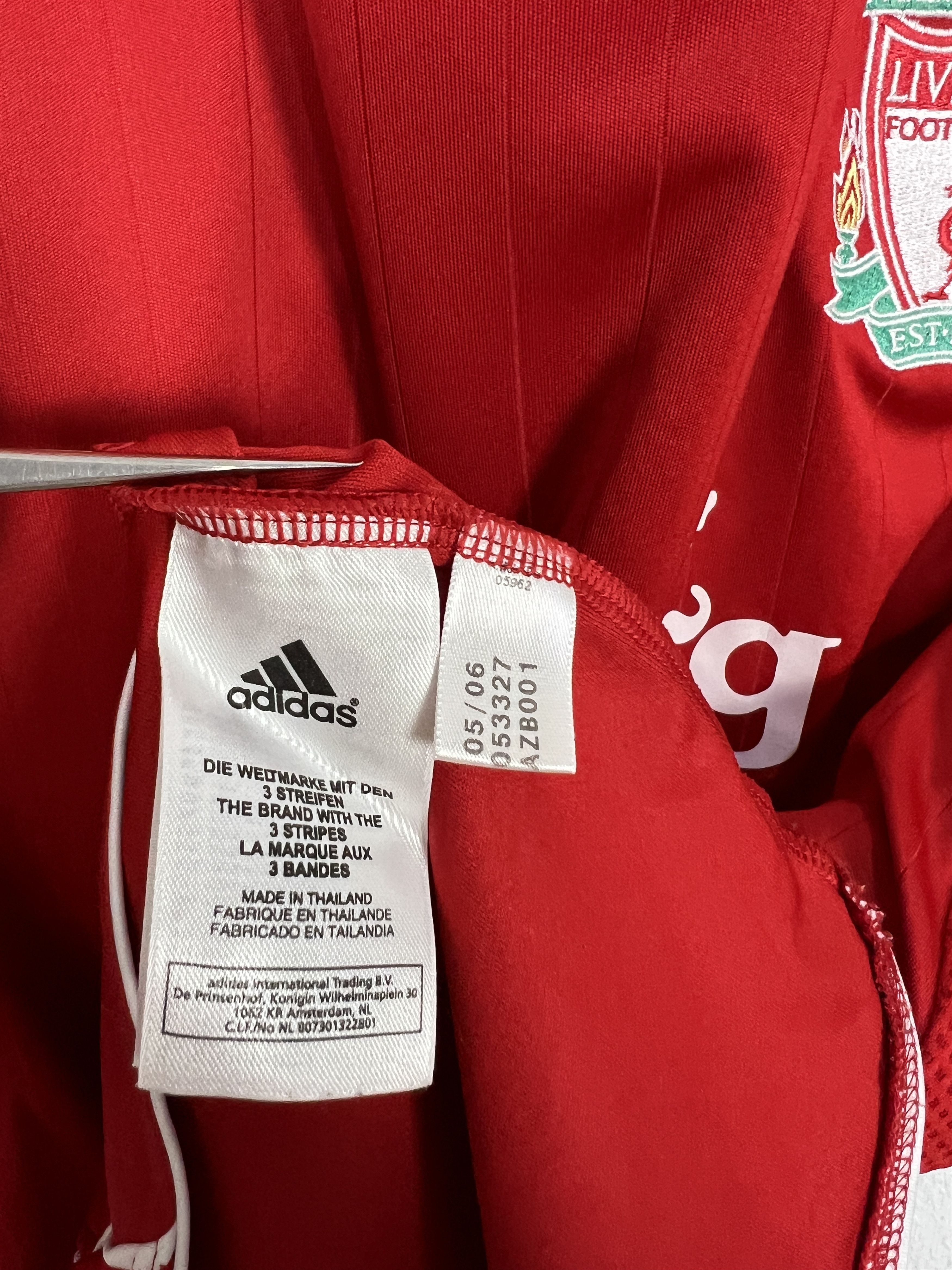 Adidas Liverpool Home football shirt 2006 Soccer Jersey Trikot Size US XL / EU 56 / 4 - 7 Thumbnail