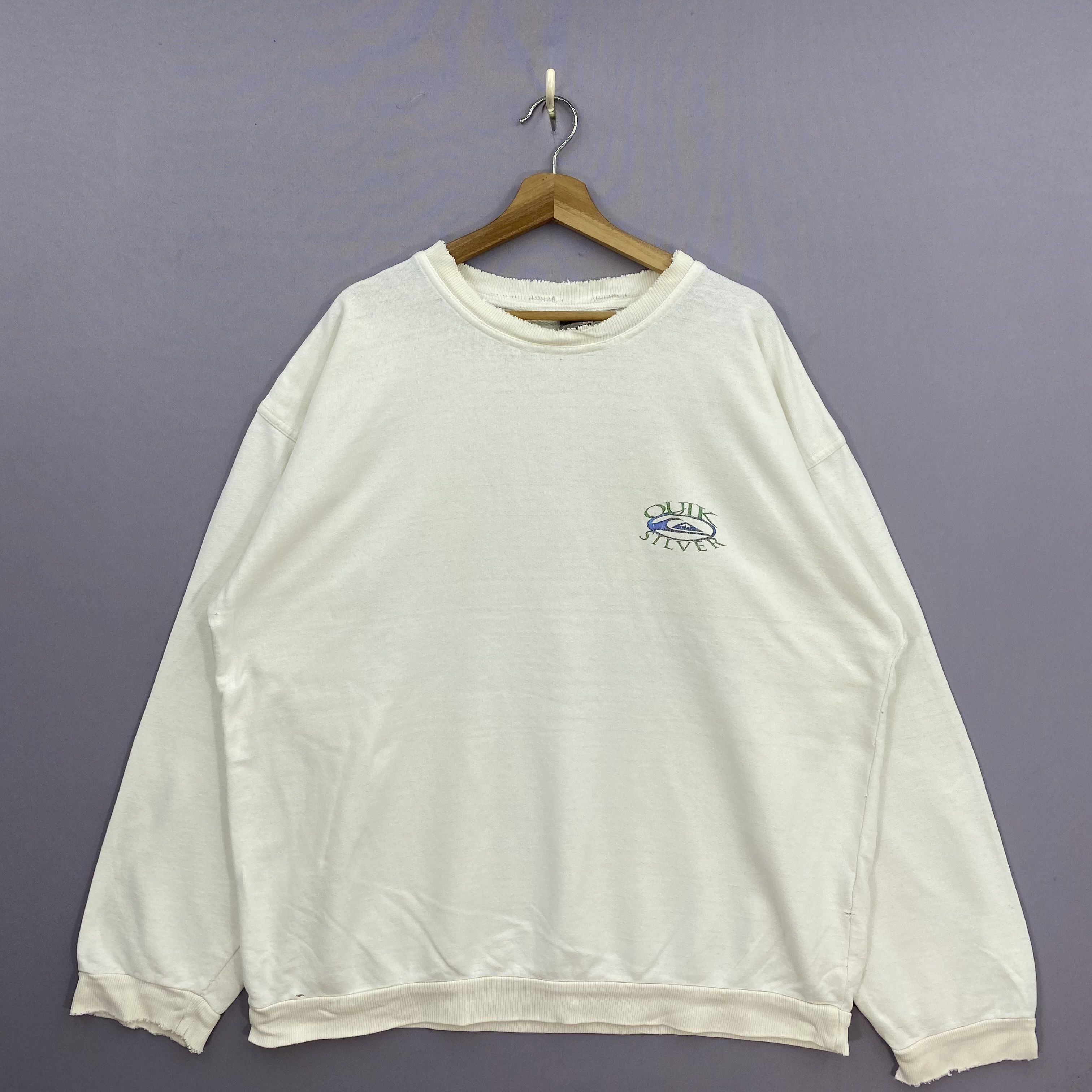 Quiksilver Vintage 90s Distressed Quiksilver Sweatshirt Surfware Size US XXL / EU 58 / 5 - 3 Thumbnail