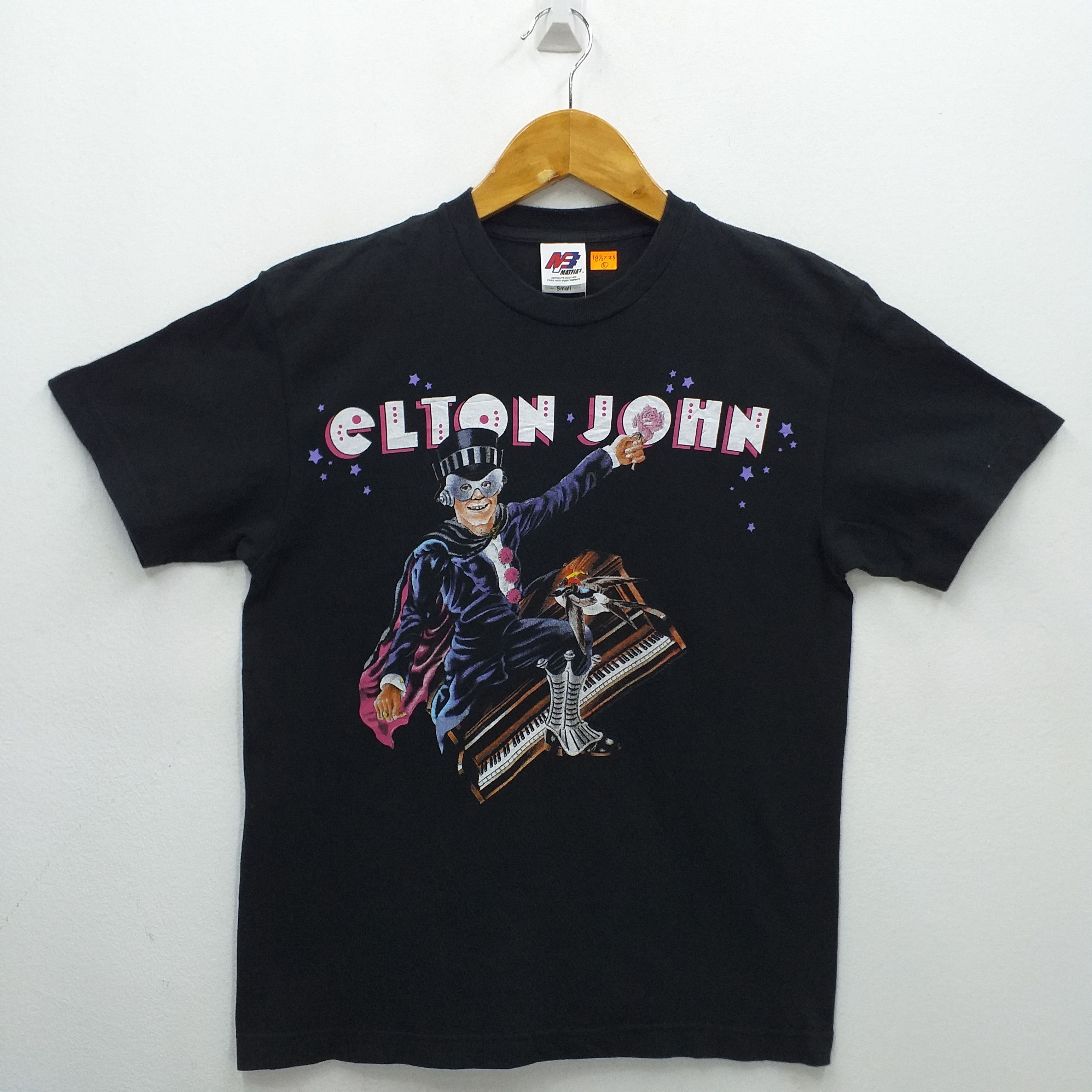Band Tees Vintage Elton John Tour 2007-08 Small T-shirt -E091 Size US S / EU 44-46 / 1 - 1 Thumbnail