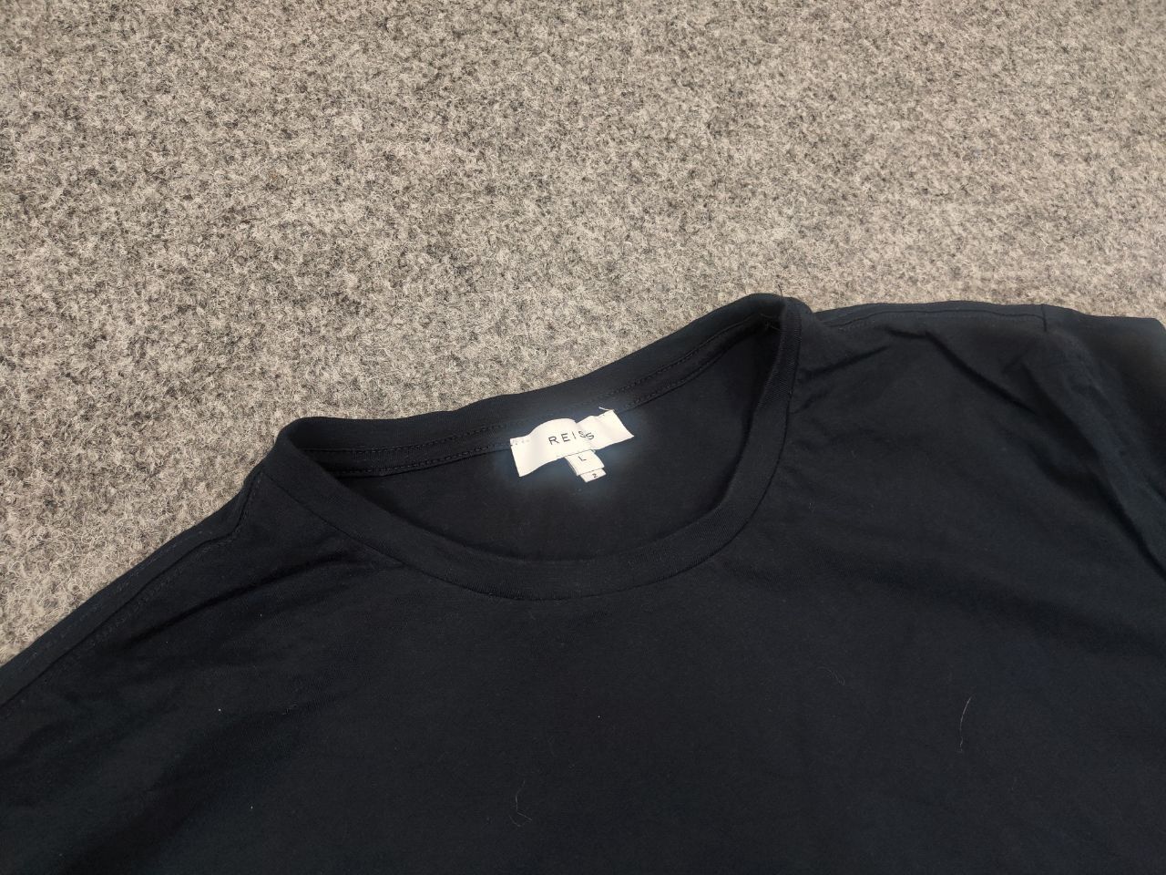 Reiss Reiss x2 Design Basic t-shirts Navy Gray minimalistic Tee Size US L / EU 52-54 / 3 - 6 Thumbnail