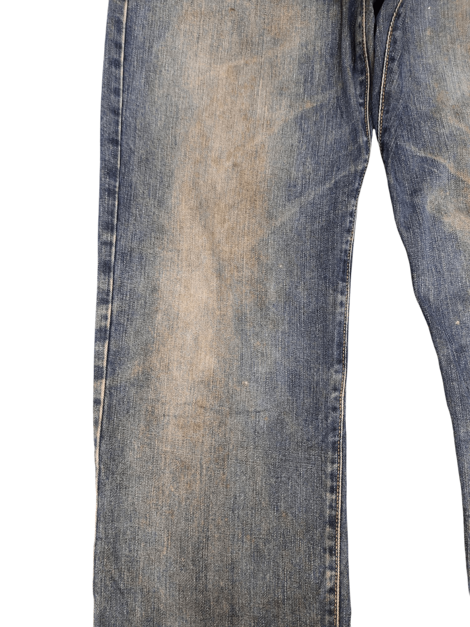 Kapital Vintage 90s Edwin Clawmark Distress Faded Denim Jeans Size US 32 / EU 48 - 5 Thumbnail