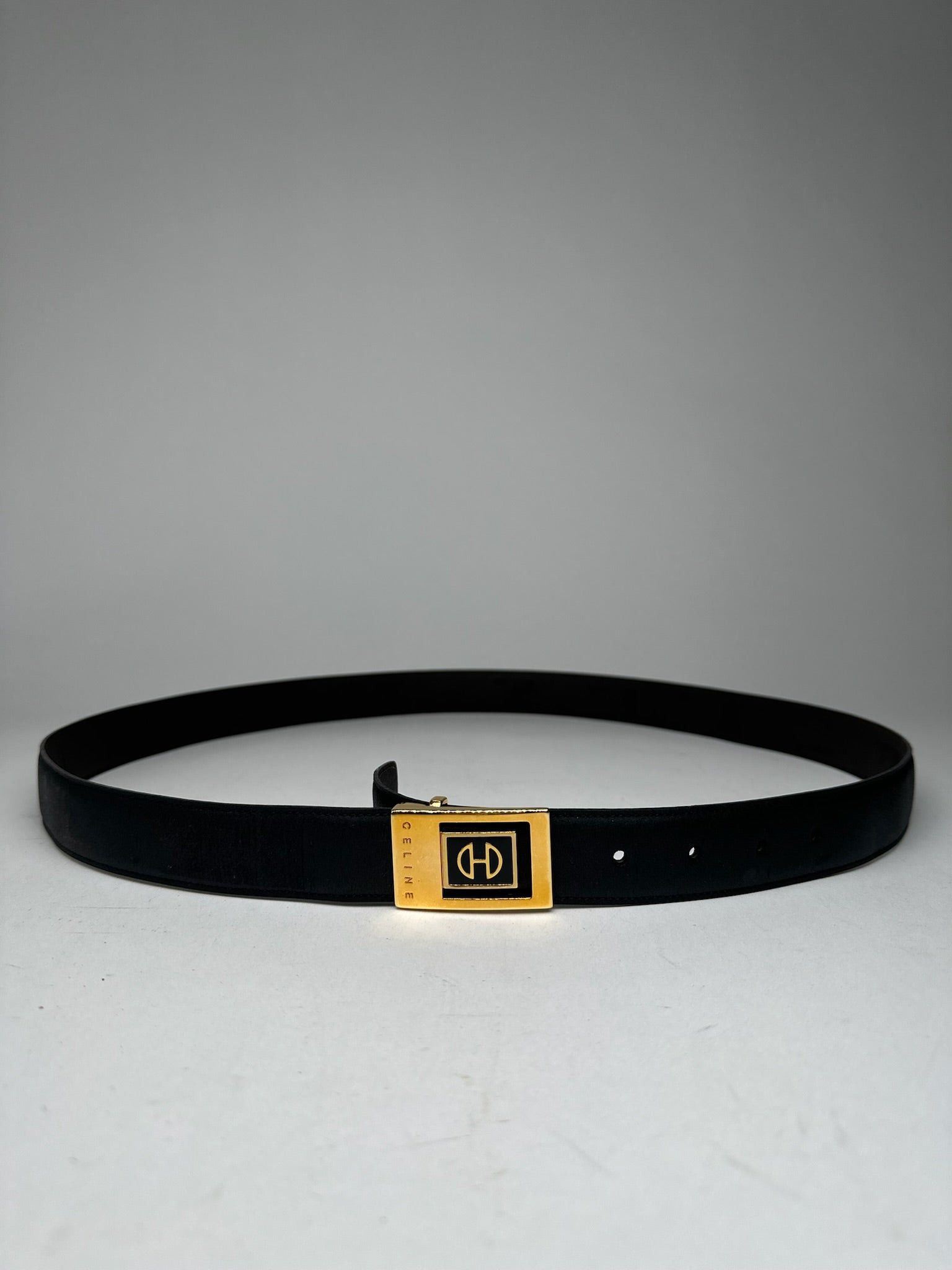 Vintage Paris Leather belt black