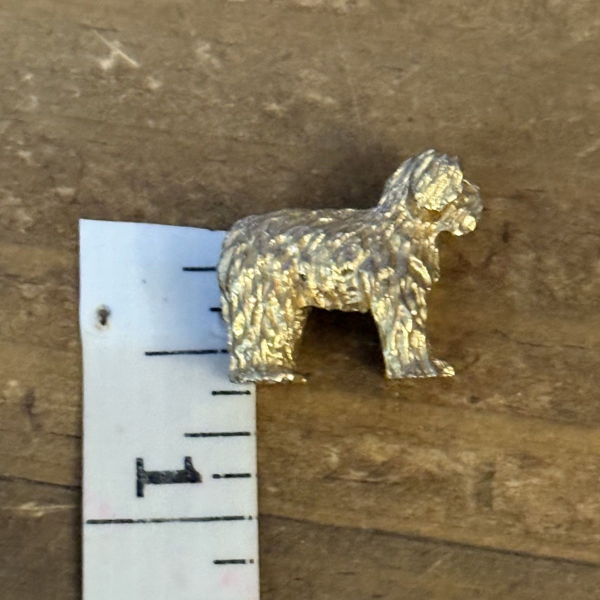 Vintage Vintage gold tone Old English Sheepdog brooch Size ONE SIZE - 3 Thumbnail