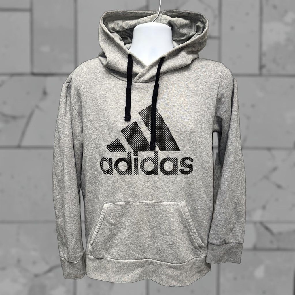 Adidas Adidas Hoodie Mens Full Zip Drawstring Gray Size M Cotton/Polyester Size US M / EU 48-50 / 2 - 1 Thumbnail