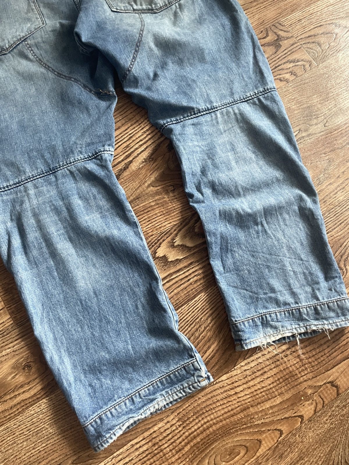 G-Star × Japanese Brand × Vintage Vintage G Star raw jeans double knee rare ultra baggy jeans Size US 36 / EU 52 - 17 Thumbnail