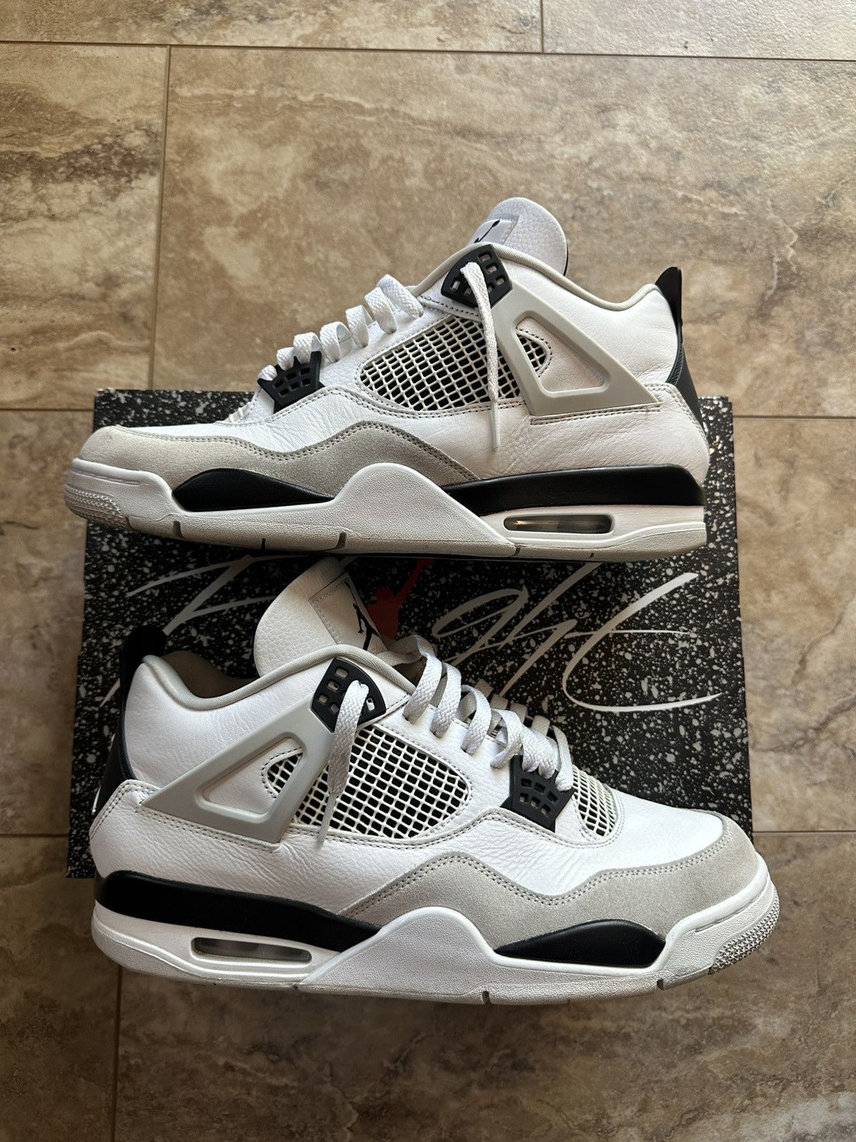 Nike Jordan 4 Military Black Size 13 Size US 13 / EU 46 - 1 Thumbnail