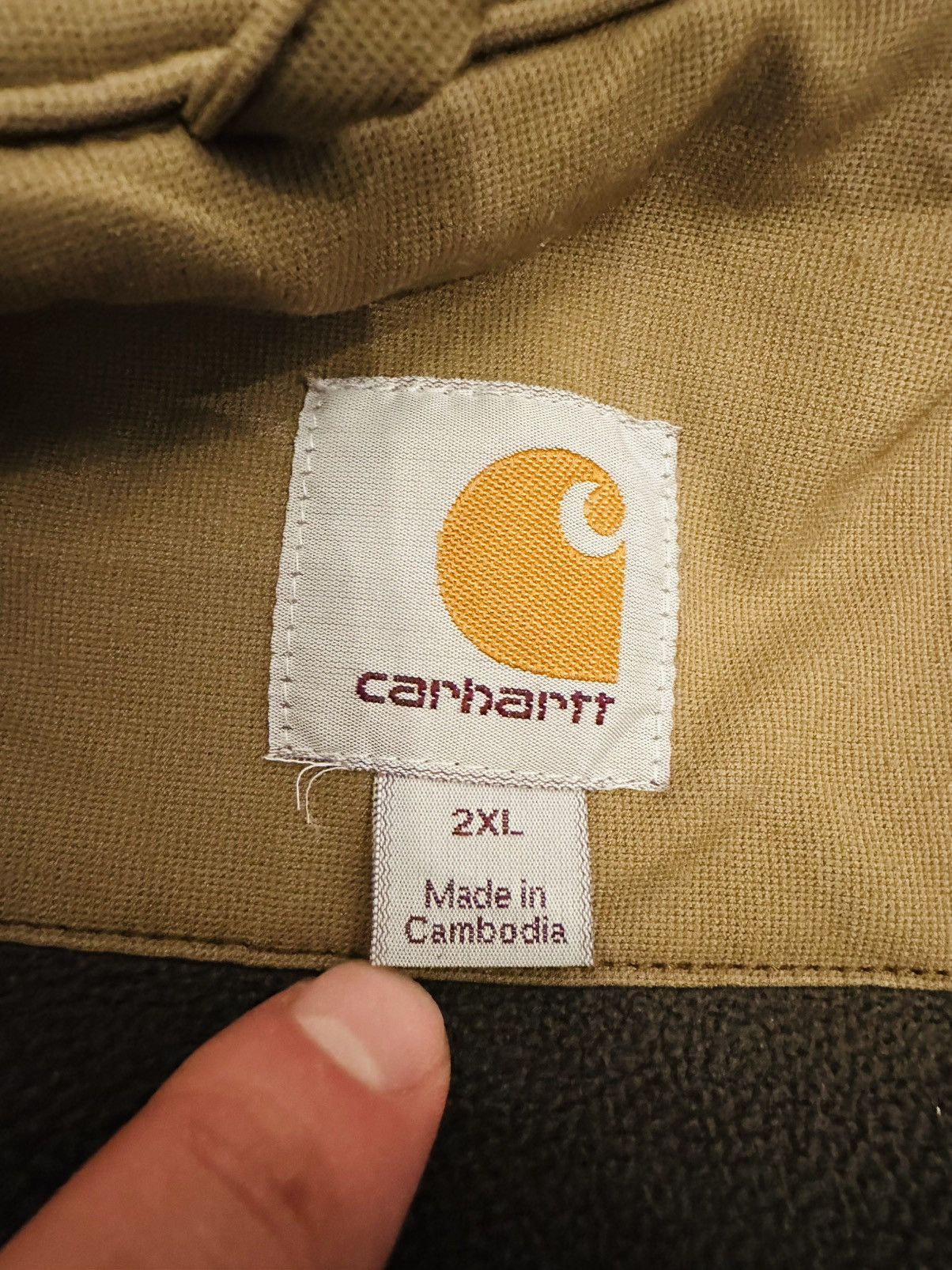 Carhartt Carhartt Men's Soft Shell Fleece Lined Nylon Jacket-2XL Size US XXL / EU 58 / 5 - 5 Thumbnail