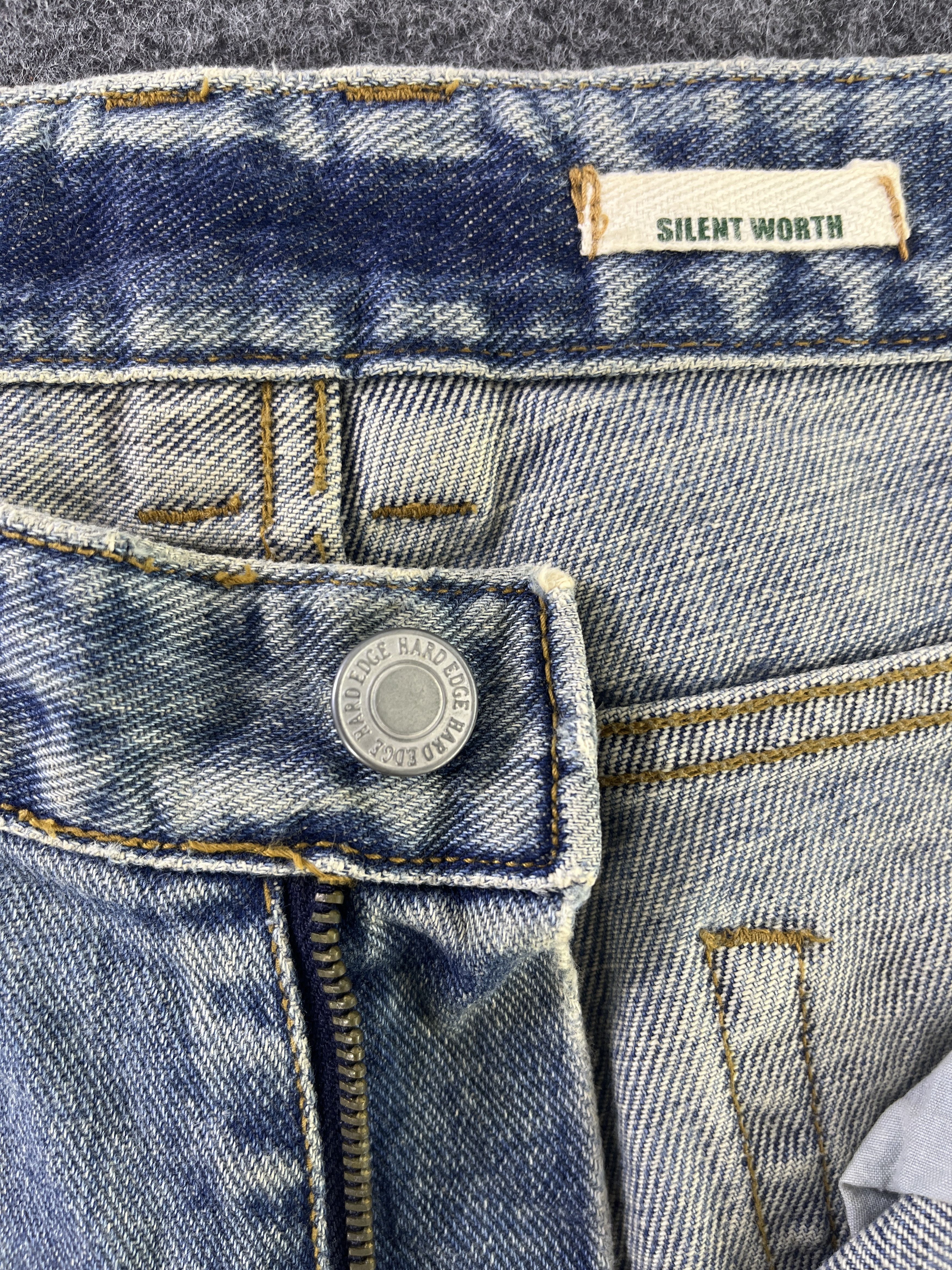 Japanese Brand Hard Edge Patchwork Jeans - J965 Size US 30 / EU 46 - 7 Thumbnail