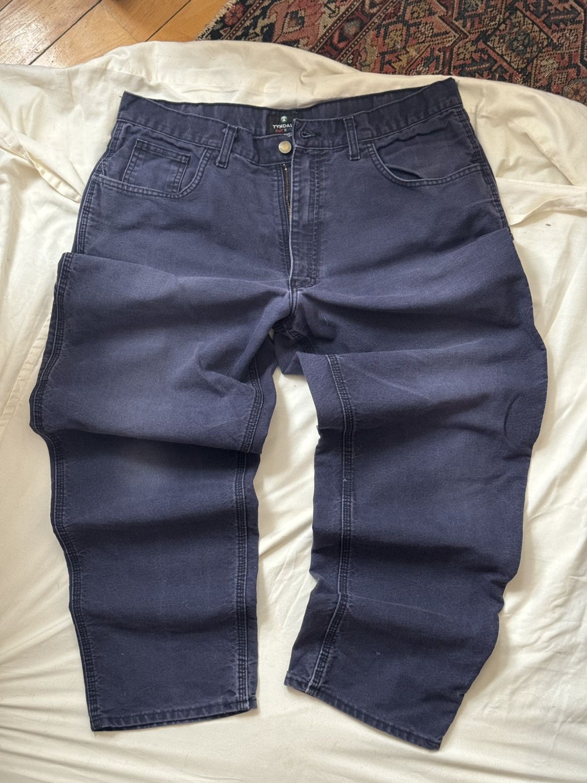 Vintage Vintage blue Carpenter Pants Size US 34 / EU 50 - 2 Thumbnail