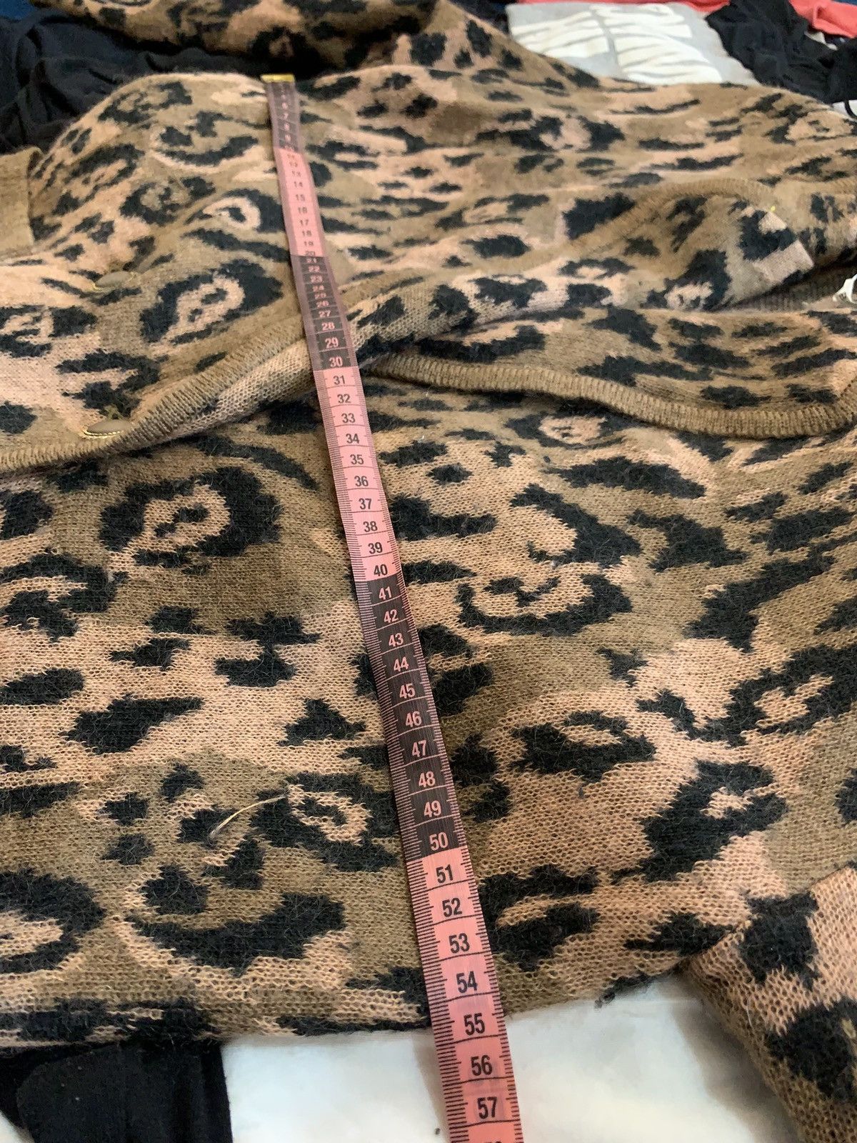 Japanese Brand × Vintage Vintage leopard Animal print Cardigan sweter Size L / US 10 / IT 46 - 5 Thumbnail