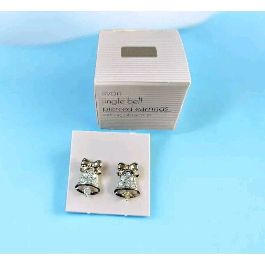 Vintage Vintage Avon 1991 Pierced Earrings Jingle Bells Christmas Si Size ONE SIZE - 16 Thumbnail