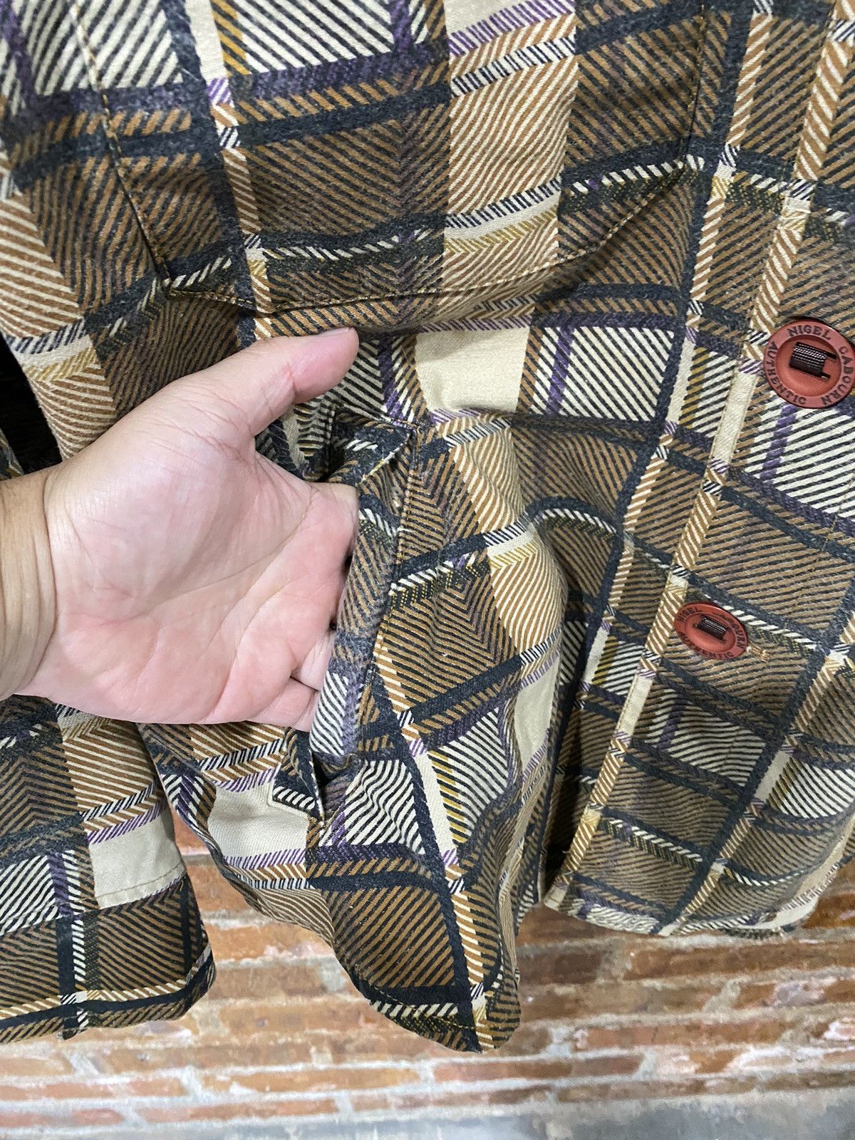 Nigel Cabourn 1990s Check and rusty Jacket Size US L / EU 52-54 / 3 - 8 Thumbnail