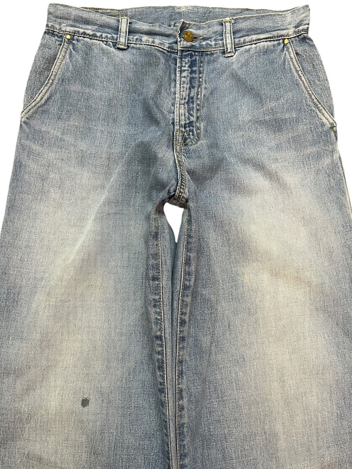 45rpm Vintage 45rpm Baggy Wide Leg Faded Denim Size US 29 - 2 Thumbnail