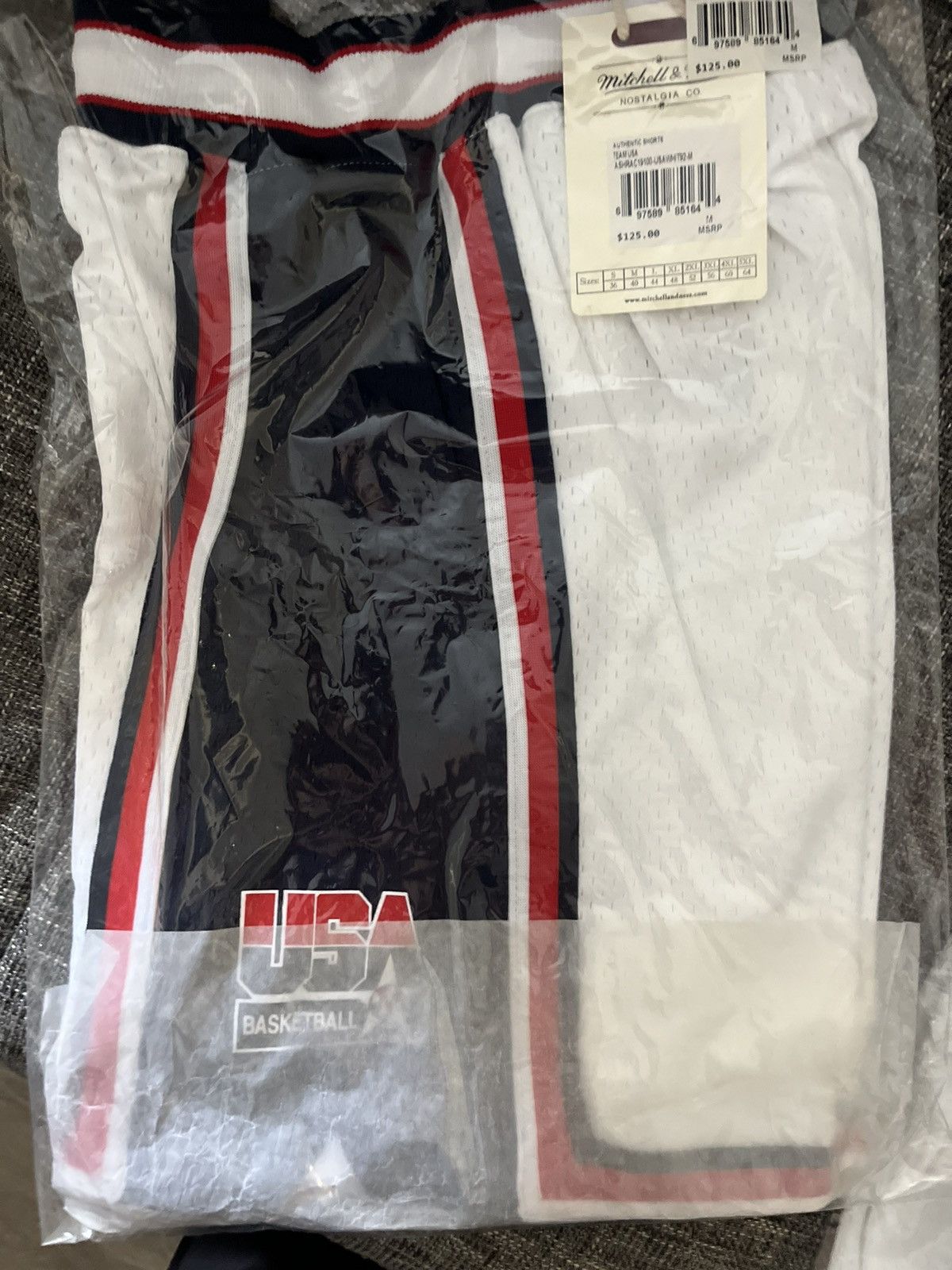 Mitchell & Ness USA basketball authentic shorts dream team Size US 33 - 1 Thumbnail