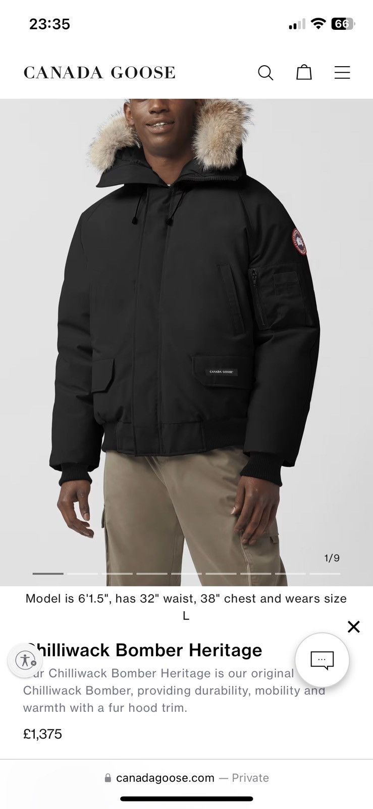 Canada Goose Canada Goose Chilliwack Bomber RRP £1375 Size US S / EU 44-46 / 1 - 12 Thumbnail