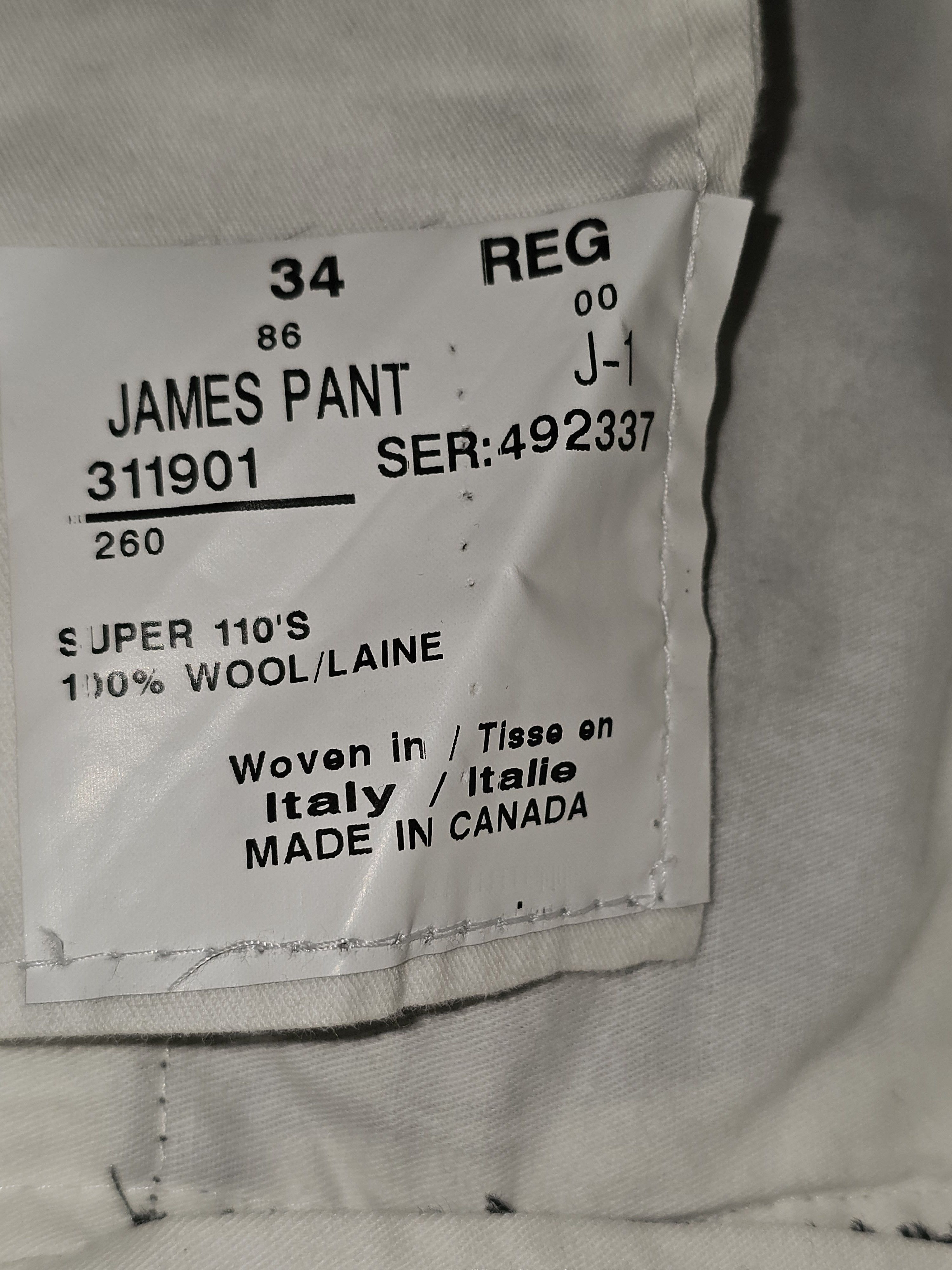 Paul Stuart Paul Stuart Gray James Wool Trousers (MSRP $495) Size 34R - 3 Thumbnail