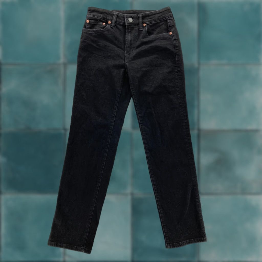 American Eagle Outfitters American Eagle Jeans Mens 28x30 Original Straight Black Stretch Denim Grunge Size US 28 / EU 44 - 1 Thumbnail