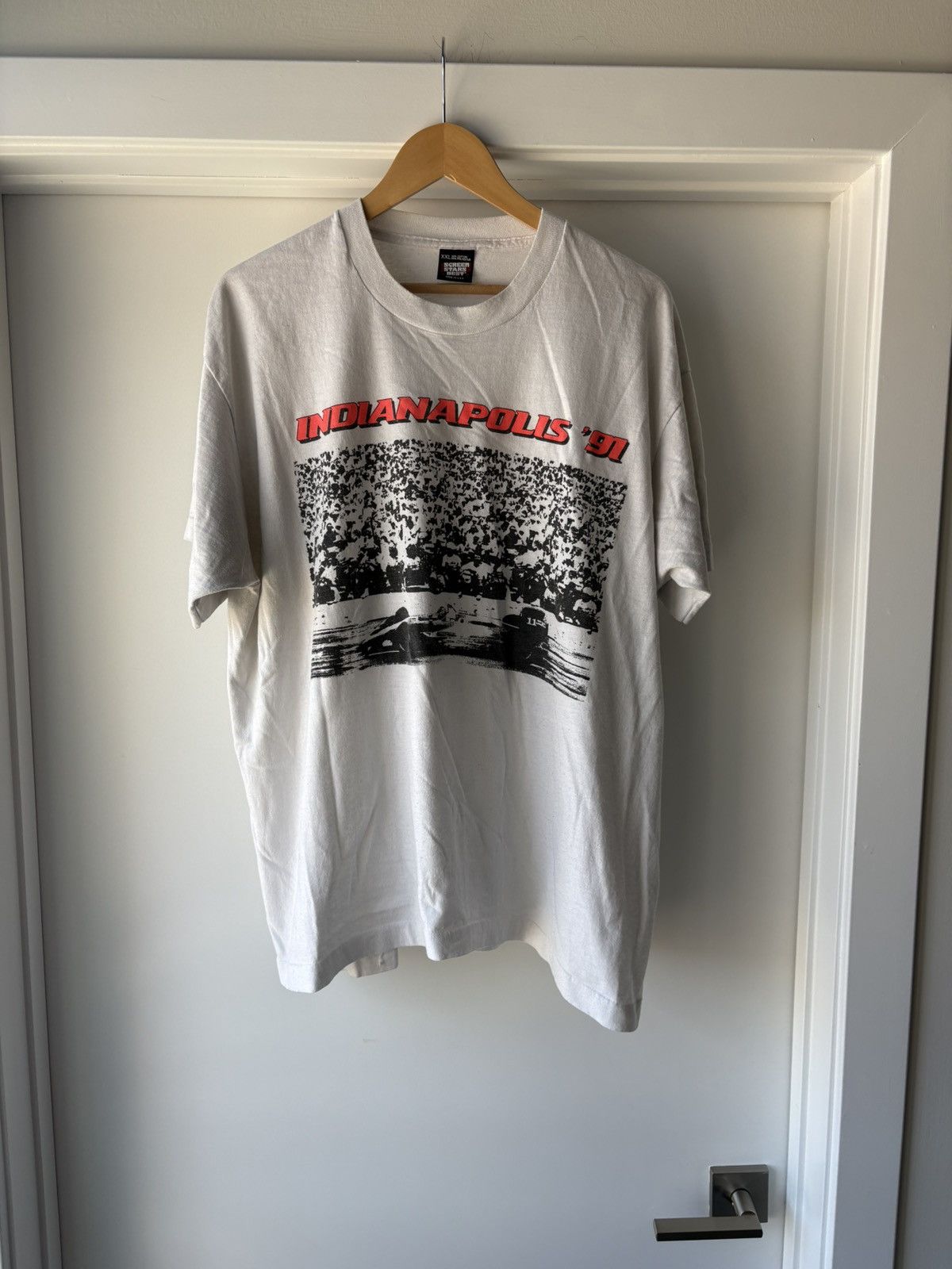 Vintage Vintage 1991 Indianapolis 500 Tee Size US XXL / EU 58 / 5 - 1 Thumbnail