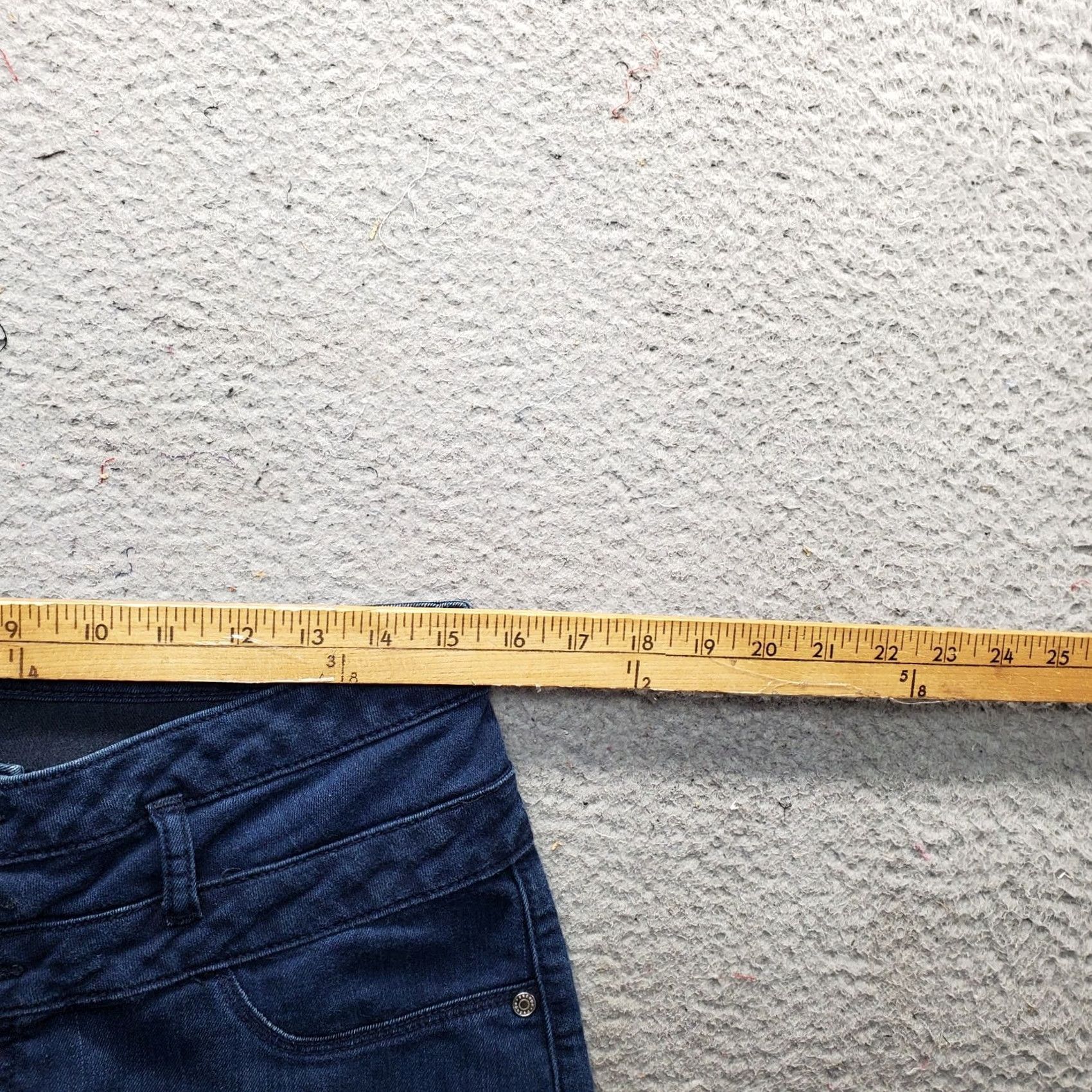 Denime Refuge Womens 14 Blue Denim High-Waist Streetwear Button Fly Jeans Size 36" / US 14 / IT 50 - 6 Thumbnail
