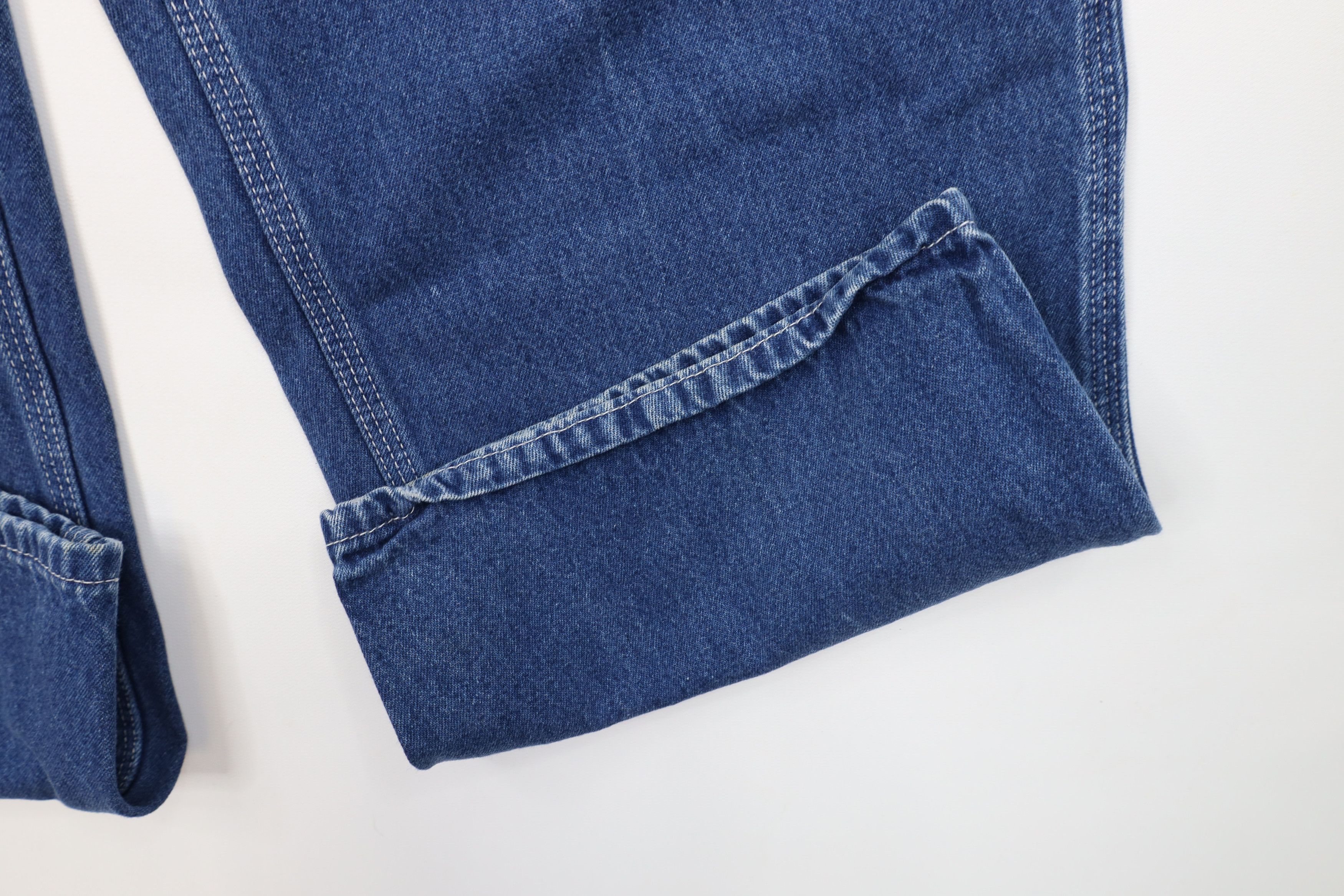 Carhartt Vintage Y2K 2000 Carhartt Spell Out Dungaree Wide Leg Jeans Size US 36 / EU 52 - 6 Thumbnail
