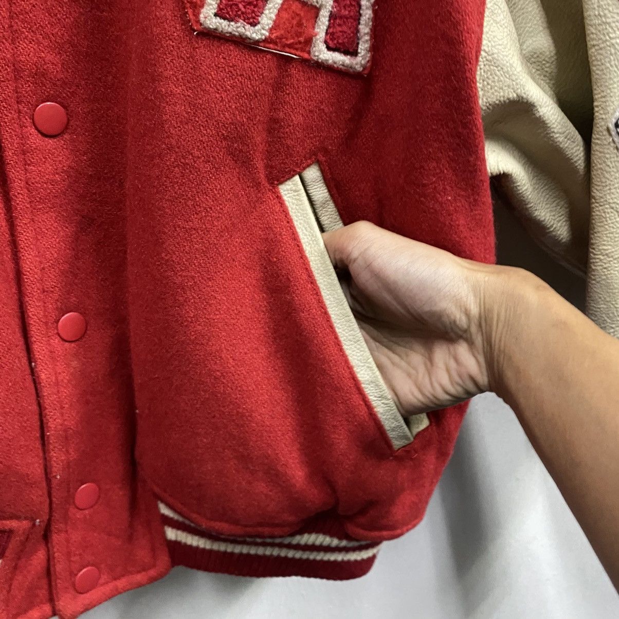 Coca Cola Vintage Coca-Cola 'GA Atlanta' Wool Leather Varsity Jacket Size US S / EU 44-46 / 1 - 11 Thumbnail