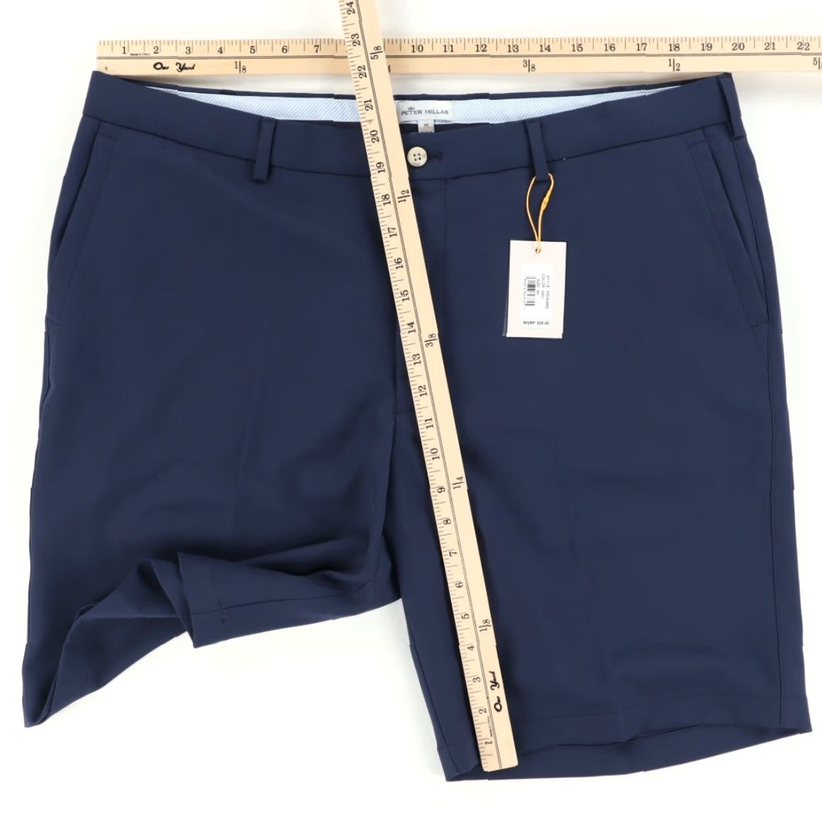 Peter Millar Peter Millar Crown Sport Polyester Golf Shorts Navy Blue Men 40 Size US 40 / EU 56 - 3 Thumbnail