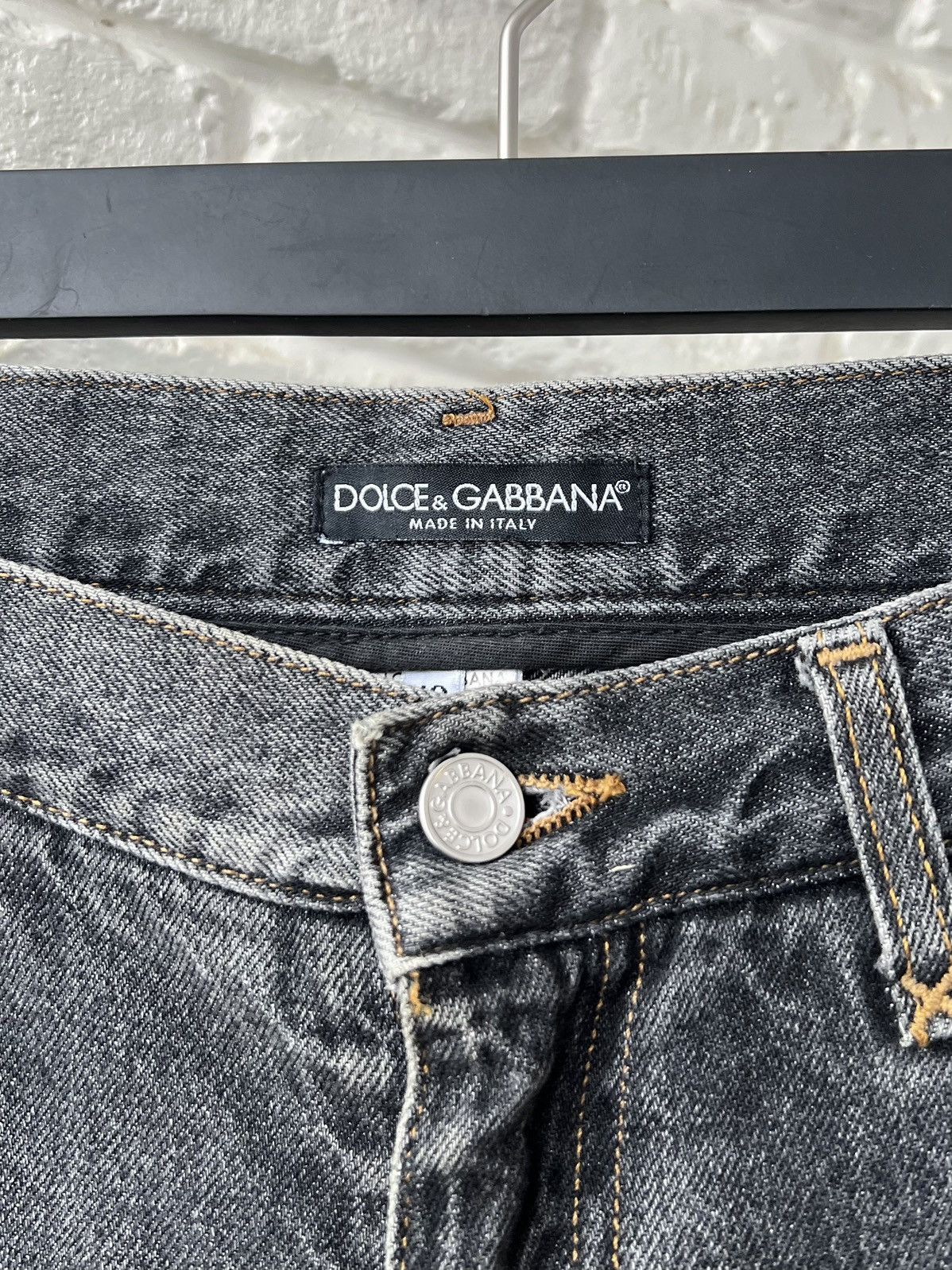 Dolce & Gabbana Dolce&Gabbana Washed Logo Denim Jeans size 48 Size US 32 / EU 48 - 4 Thumbnail