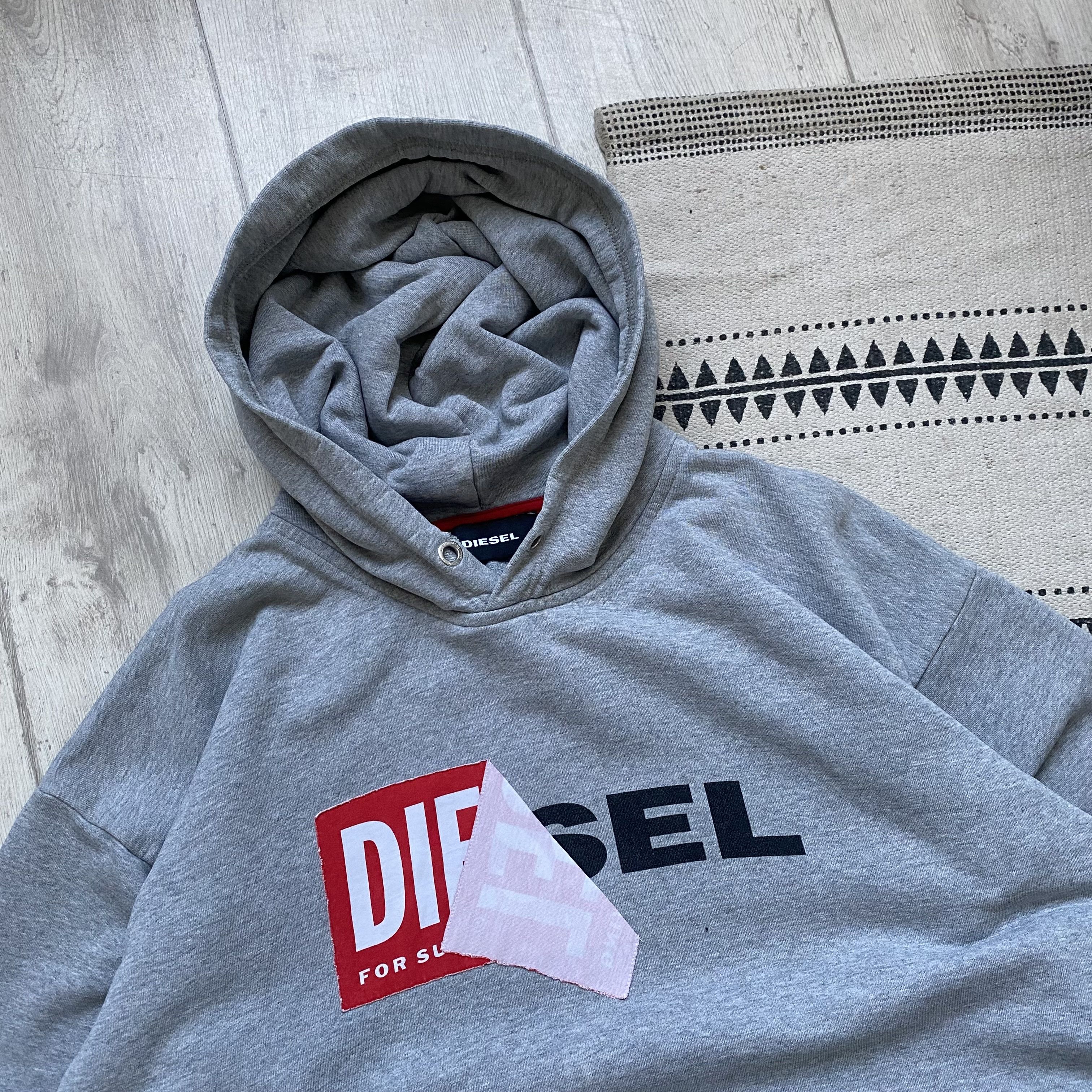Diesel ❌ Vintage Y2K Diesel Boxy hoodie Centr logo Size US M / EU 48-50 / 2 - 2 Thumbnail