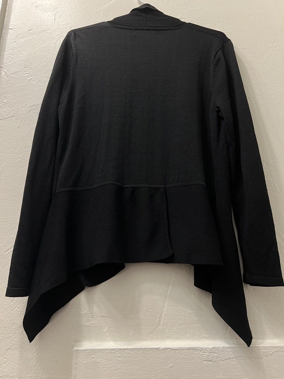 Calvin Klein Calvin Klein Black Open-Front Asymmetrical Cardigan Size XL / US 12-14 / IT 48-50 - 6 Thumbnail