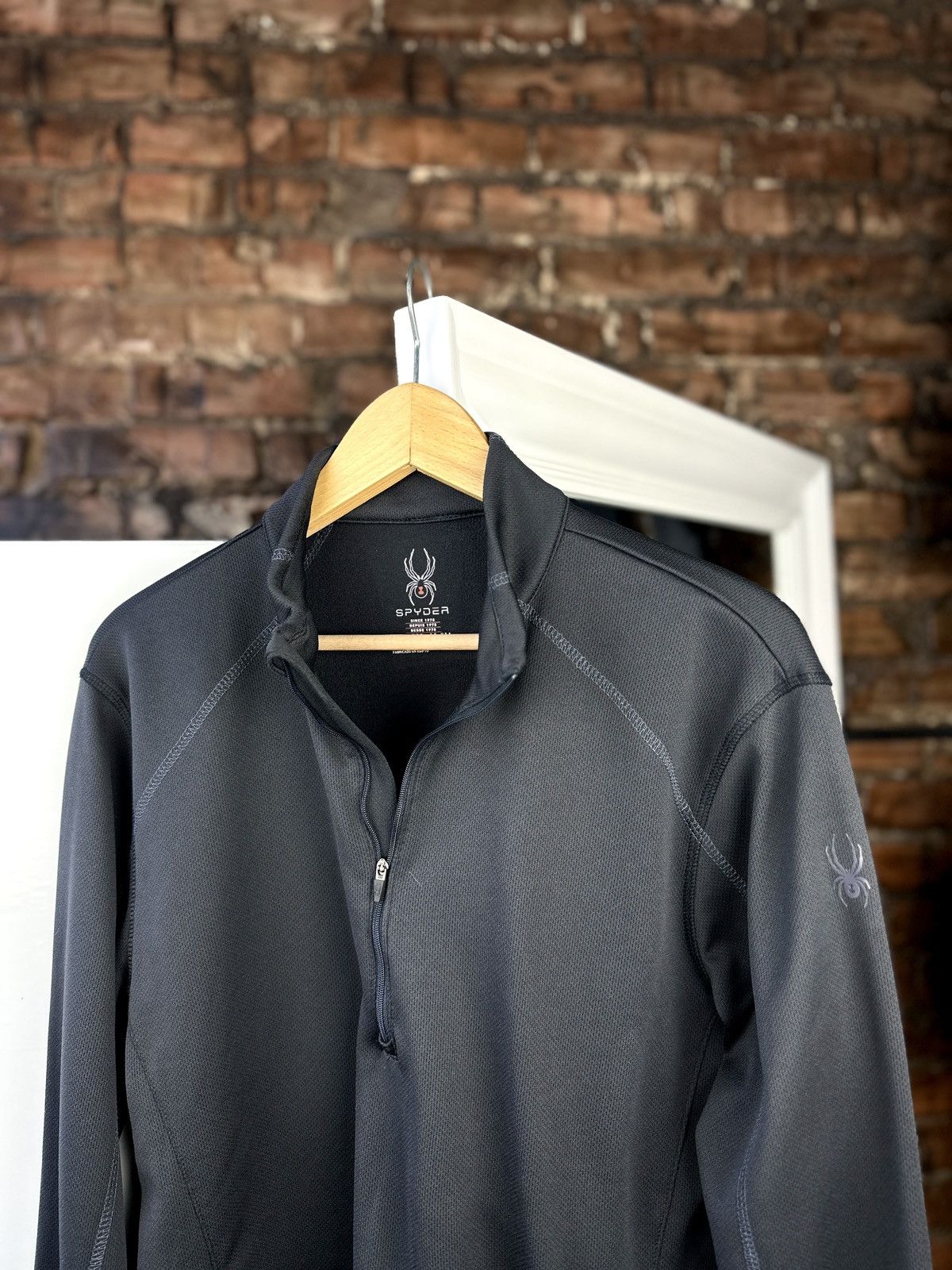 Spyder Mens Spyder 1/4 Sweatshirt Black Size: M Size US M / EU 48-50 / 2 - 3 Thumbnail