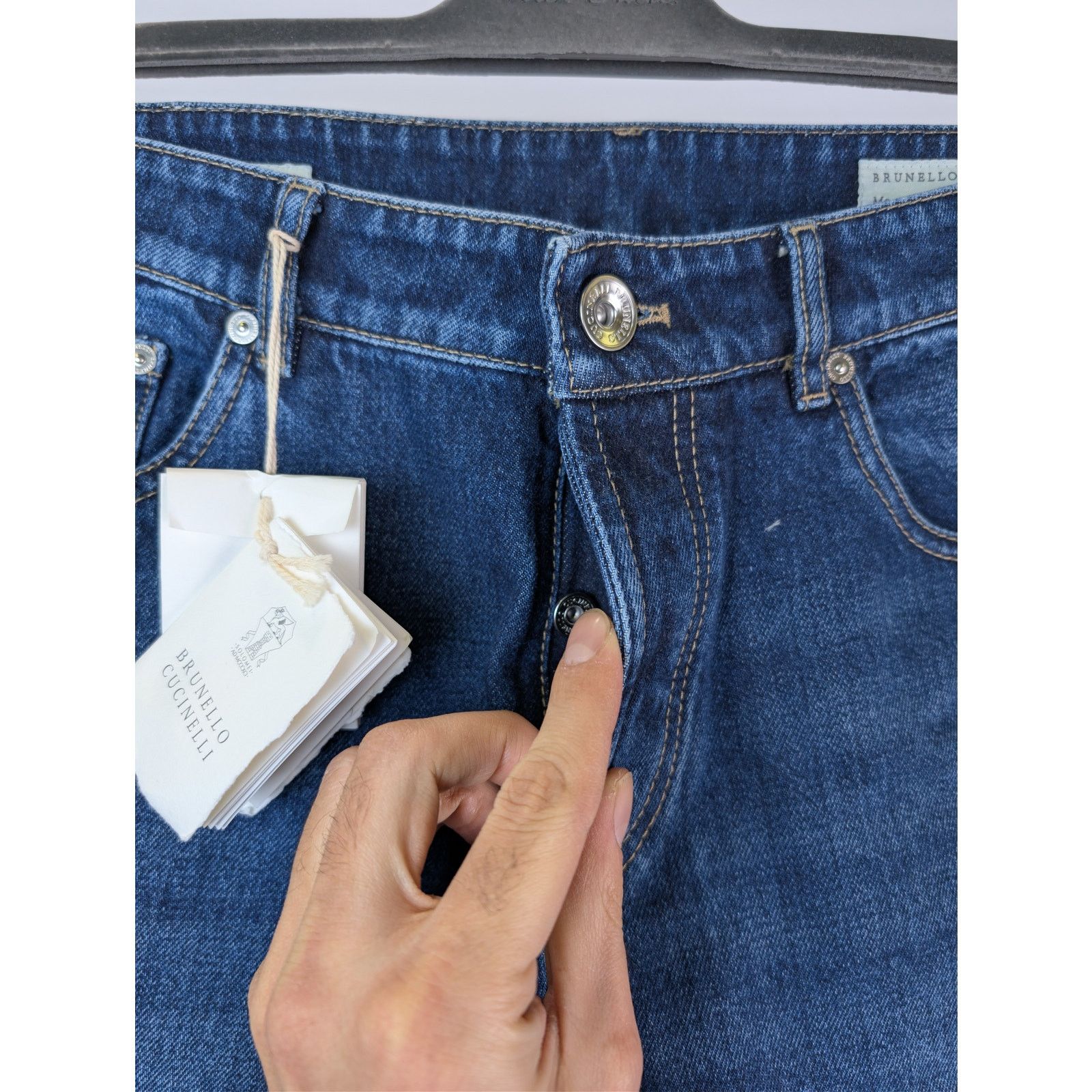 Brunello Cucinelli o1rshd1 Denim Jeans in Blue Size US 32 / EU 48 - 6 Thumbnail