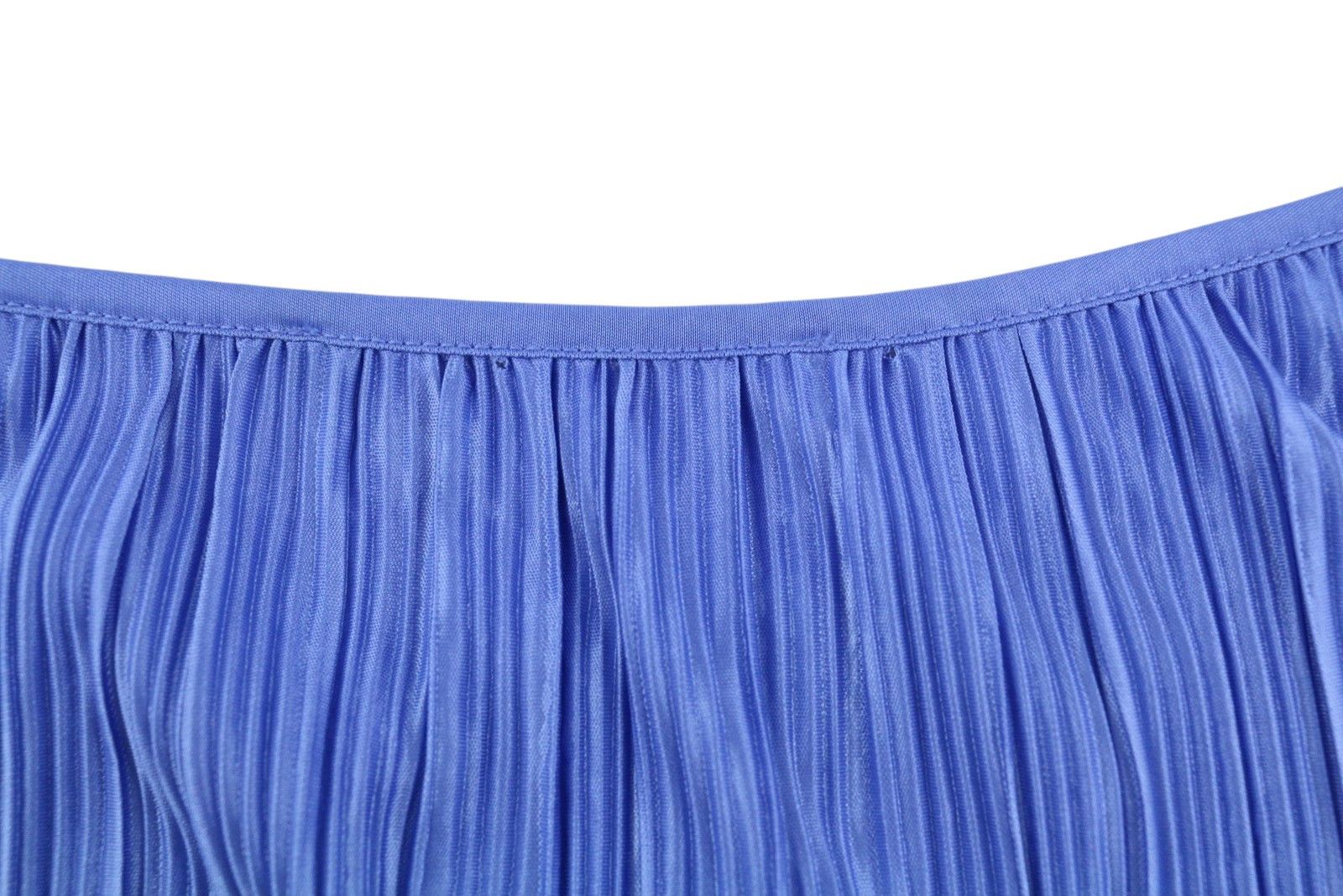 MAX&Co. XL Blue Textured Belted Short Sleeve Mini Dress 88914 Size XL / US 12-14 / IT 48-50 - 8 Thumbnail