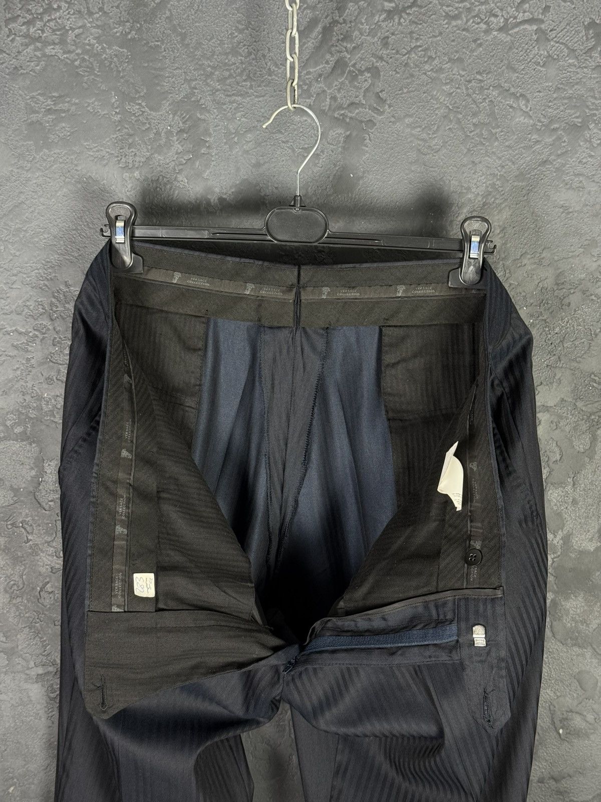 Versace Versace Collection Classic Pinstripe Wool-Silk Suit / EU 58 Size 46R - 15 Thumbnail