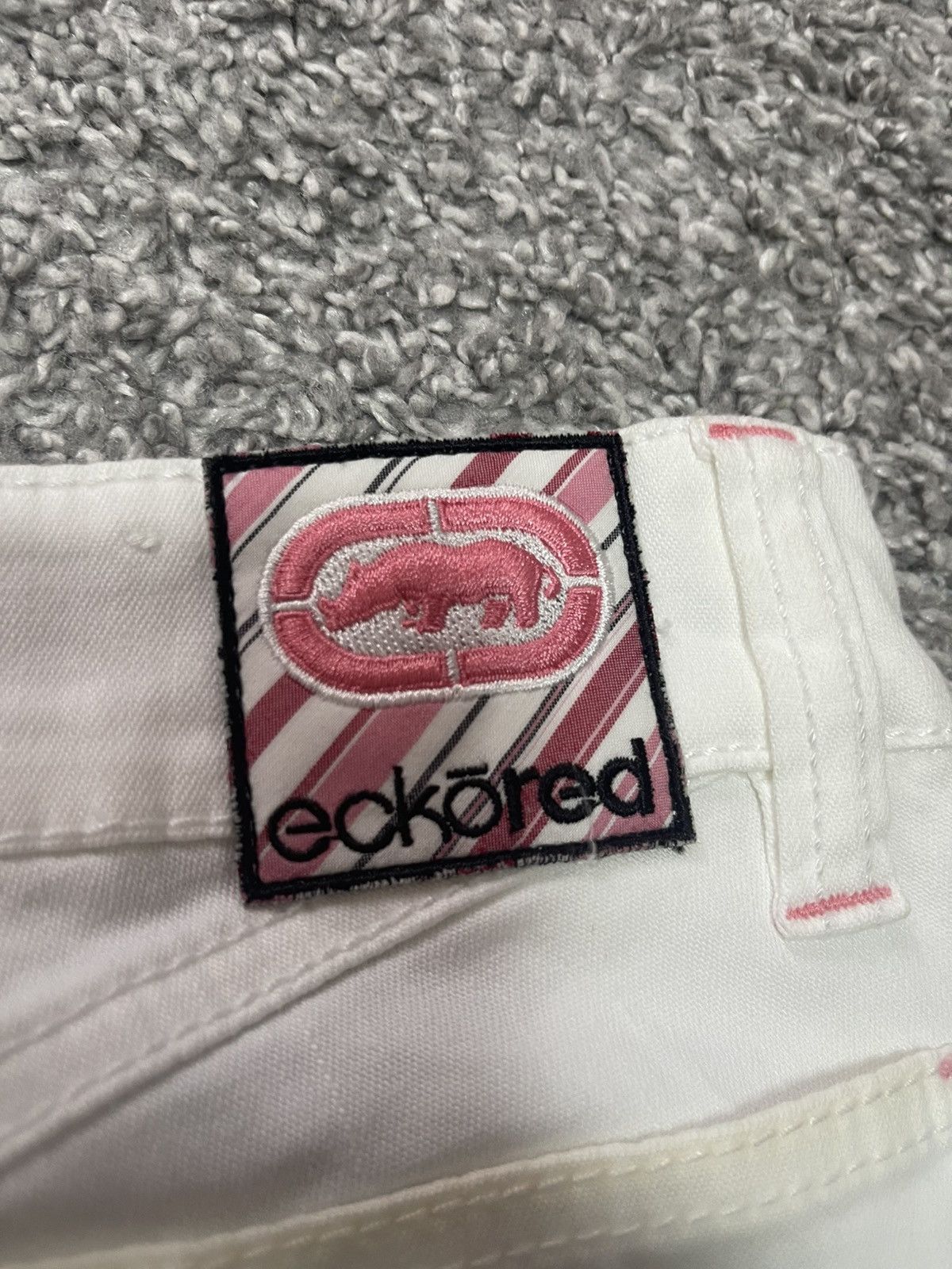Ecko Unltd. Ecko Red Y2k Flared White Jeans size 7 Size 27" / US 4 / IT 40 - 7 Thumbnail