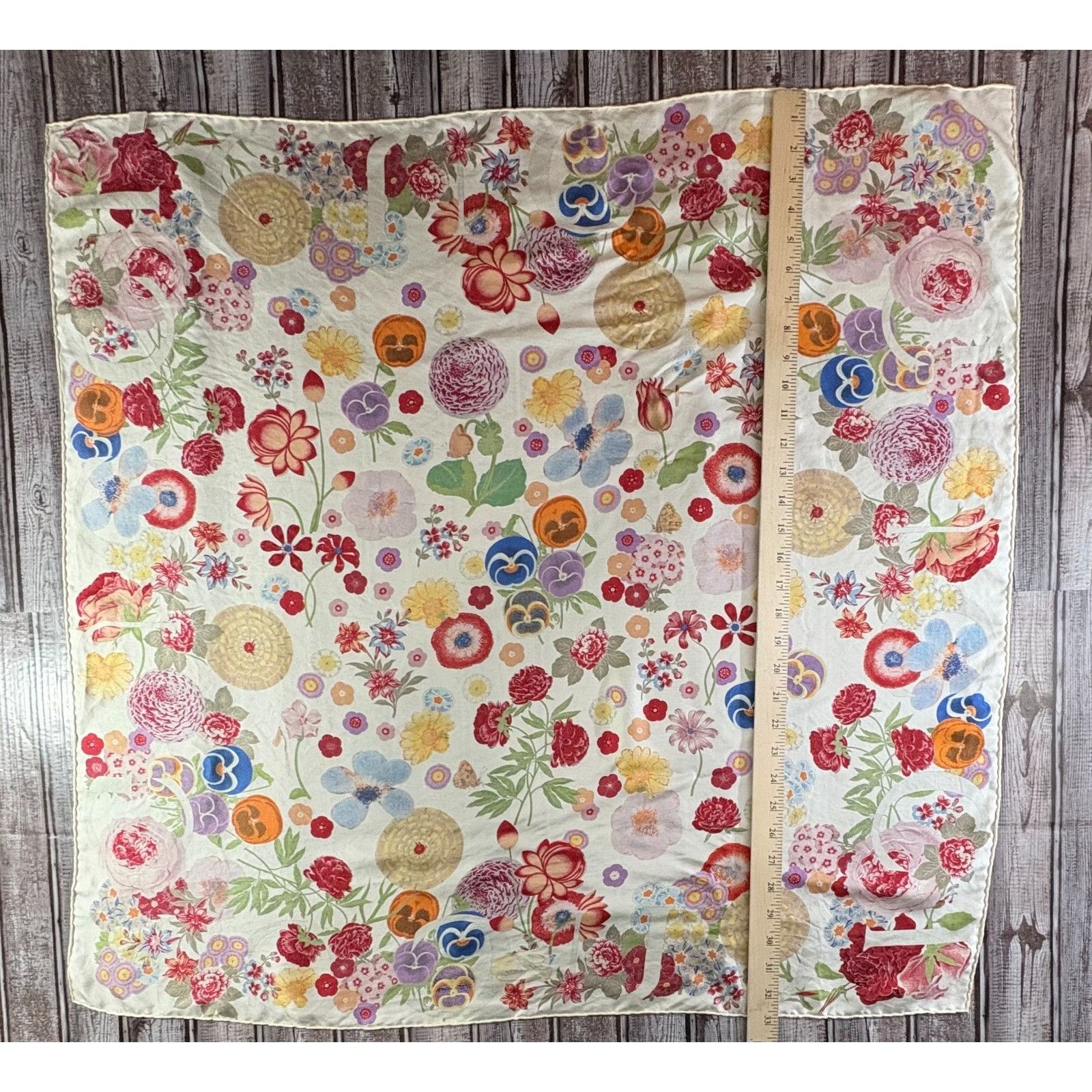 Gucci Gucci Silk Classic Floral Design Scarf 34" Size ONE SIZE - 5 Thumbnail