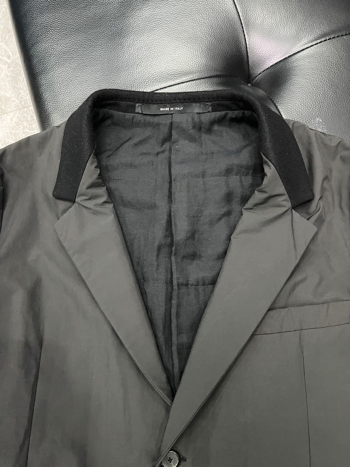 Givenchy Givenchy FW12 Nylon Panel Blazer Size 52S - 3 Thumbnail