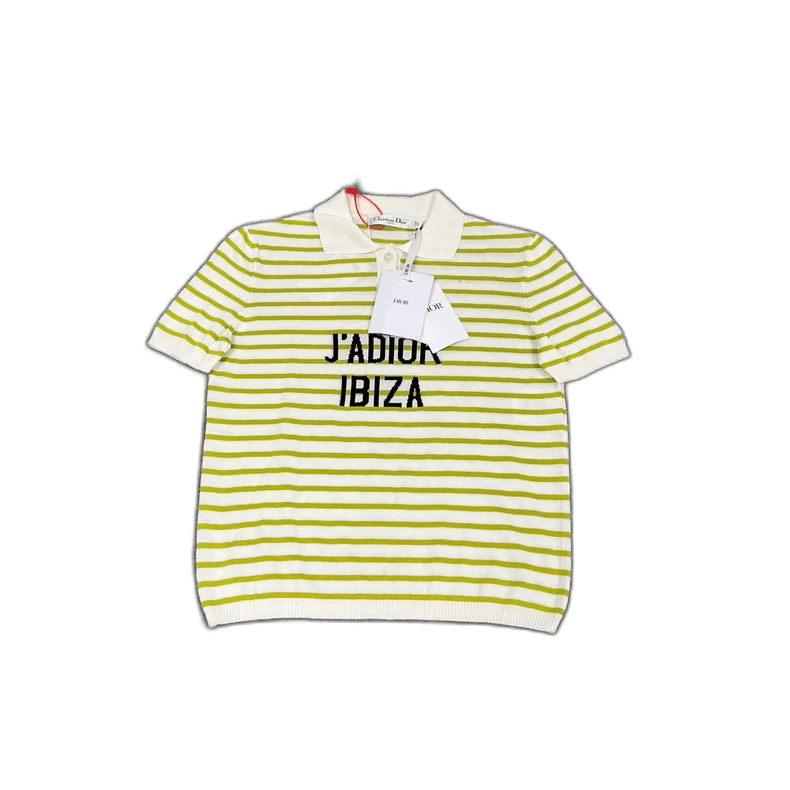 Dior Dior Striped Knit Polo Shirt with Tags Size US S / EU 44-46 / 1 - 1 Thumbnail