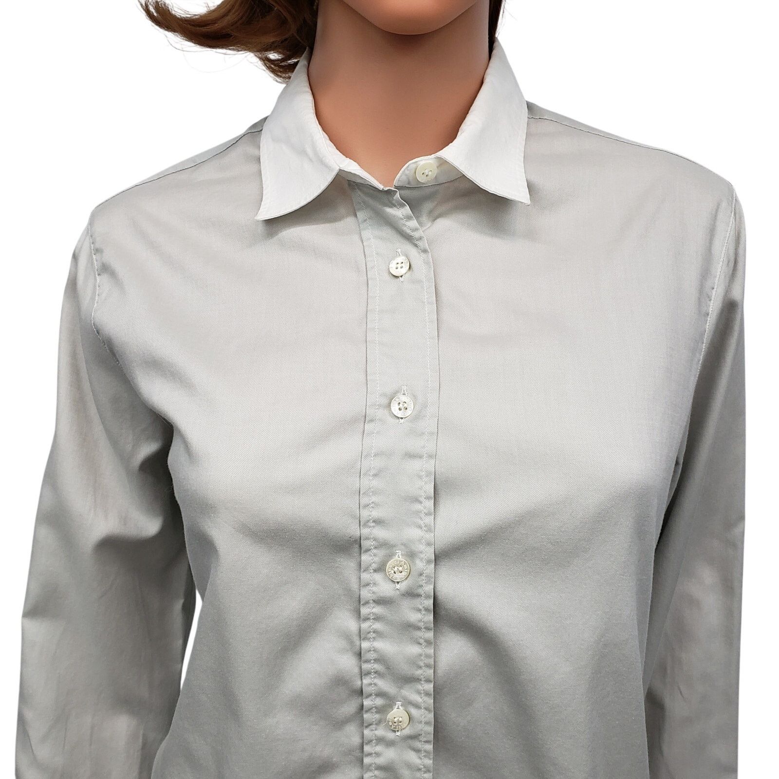 Amina Rubinacci Amina Rubinacci Napoli Shirt Made in Italy Two-tone L/S M Size M / US 6-8 / IT 42-44 - 3 Thumbnail