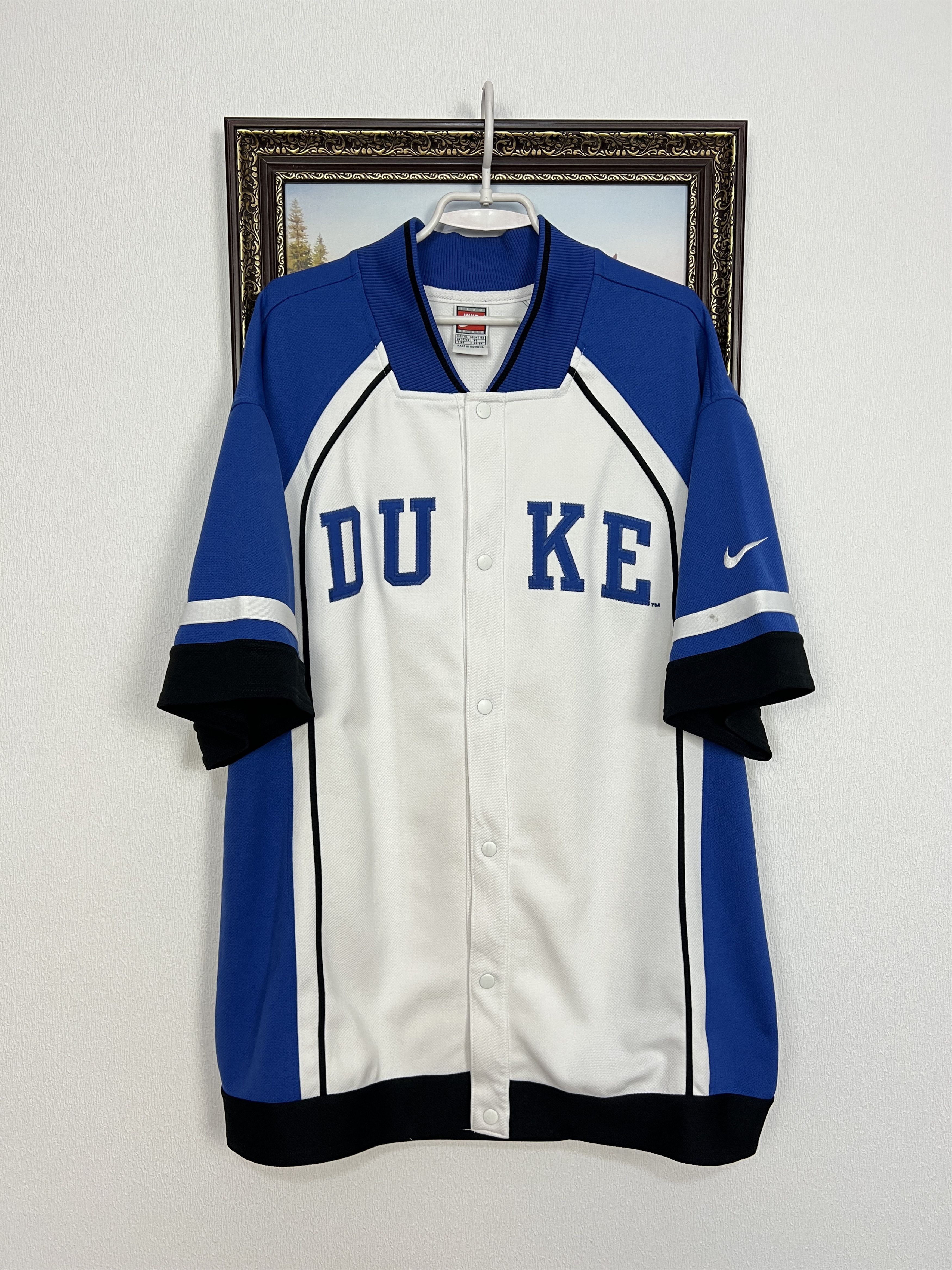 Nike DUKE University NCAA Basketball Warm Up Shooting Jersey Size US XL / EU 56 / 4 - 1 Thumbnail
