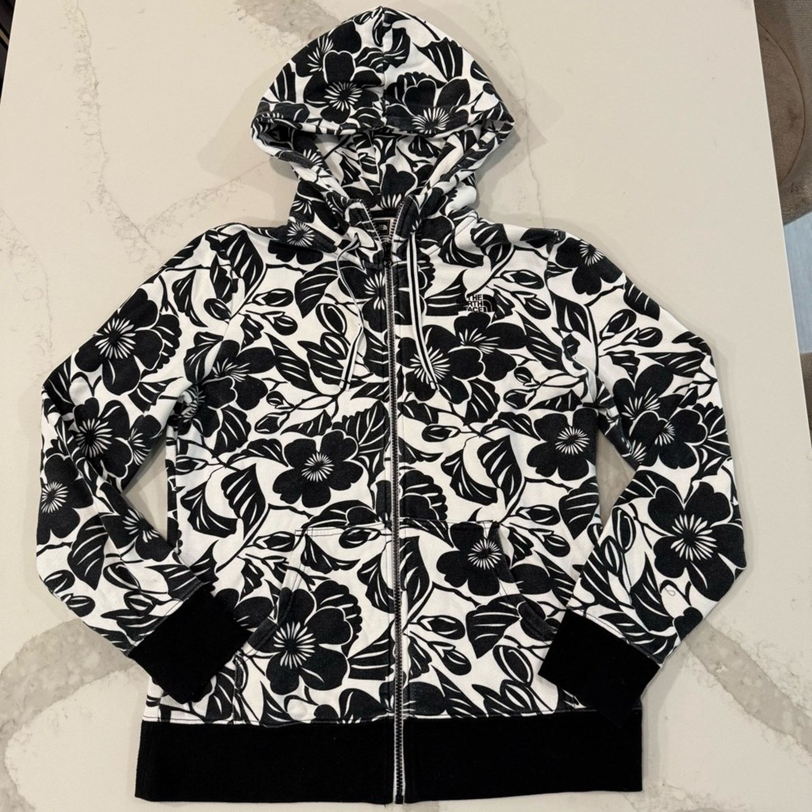 The North Face The North Face Floral FullZip Hoodie Sweatshirt Womens Large Size L / US 10 / IT 46 - 1 Thumbnail