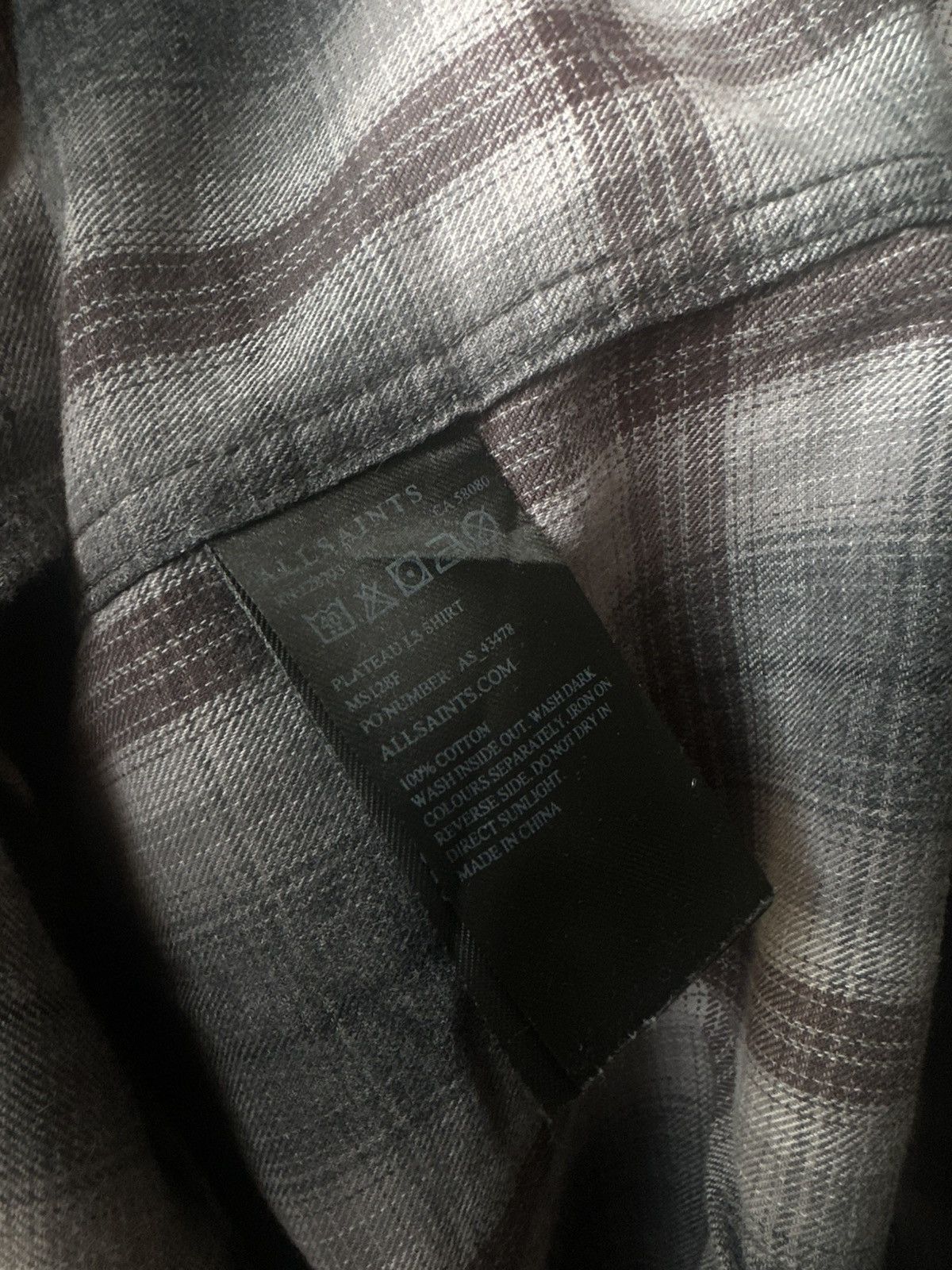 Allsaints All Saints Western Check Plateau LS Shirt Size L Size US L / EU 52-54 / 3 - 5 Thumbnail