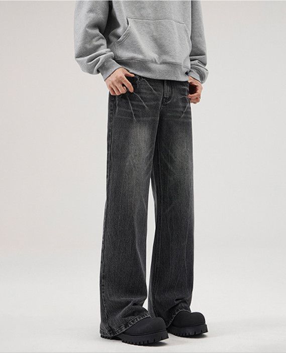 Japanese Brand Men's high street style cleanfit wide-leg flared jeans Size US 32 / EU 48 - 4 Thumbnail