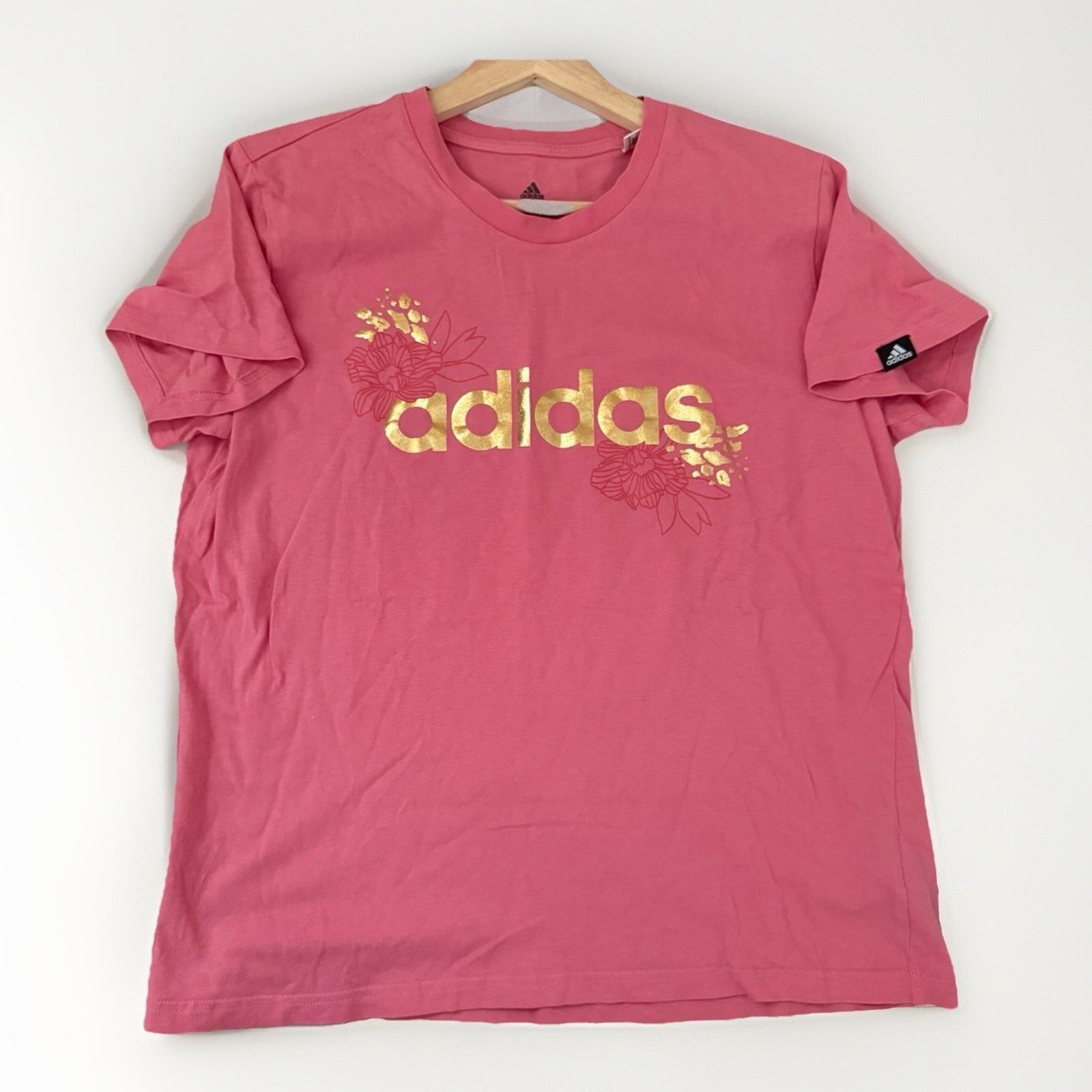 Adidas Adidas T Shirt Womens XL Floral Foil Crew Sporty Athleisure Size XL / US 12-14 / IT 48-50 - 2 Thumbnail