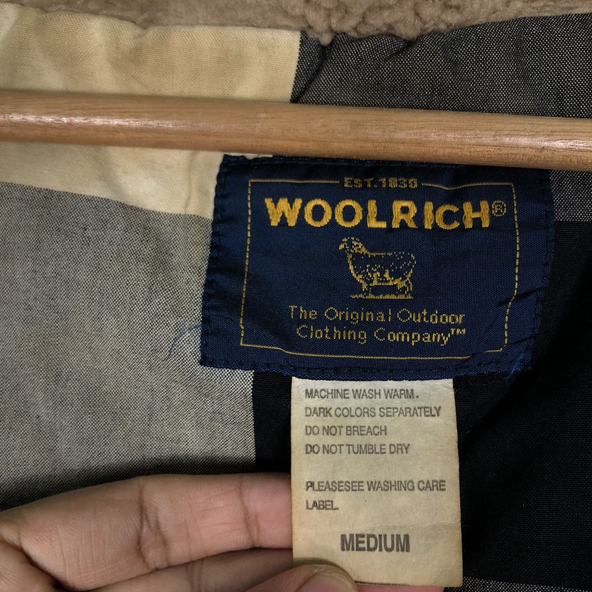 Woolrich Woolen Mills 🔥90’s Bomber Jacket Tartan Design Woolrich Mink Fur Hoodie Size US M / EU 48-50 / 2 - 14 Thumbnail