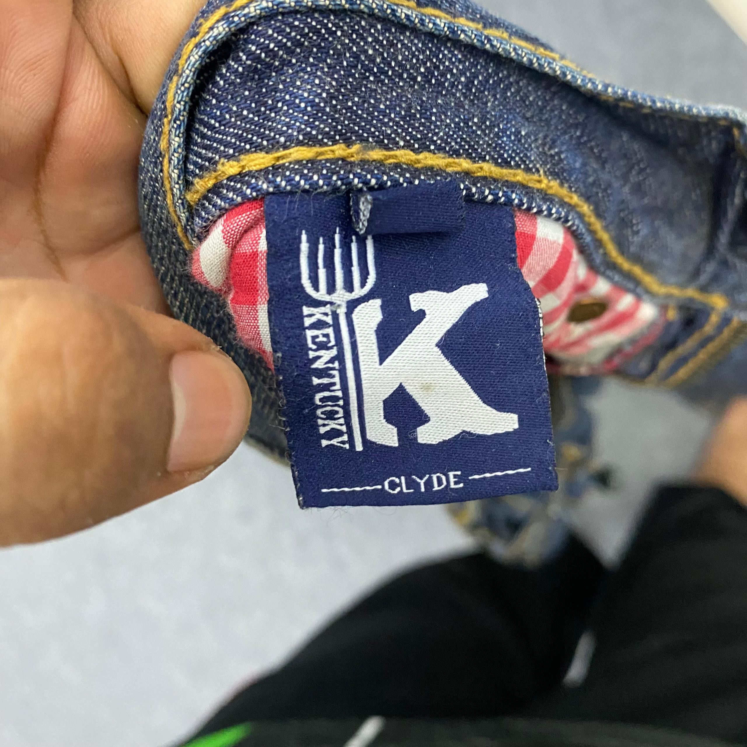 If Six Was Nine Vintage Kentucky Distressed Flare Denim Size US 34 / EU 50 - 14 Thumbnail