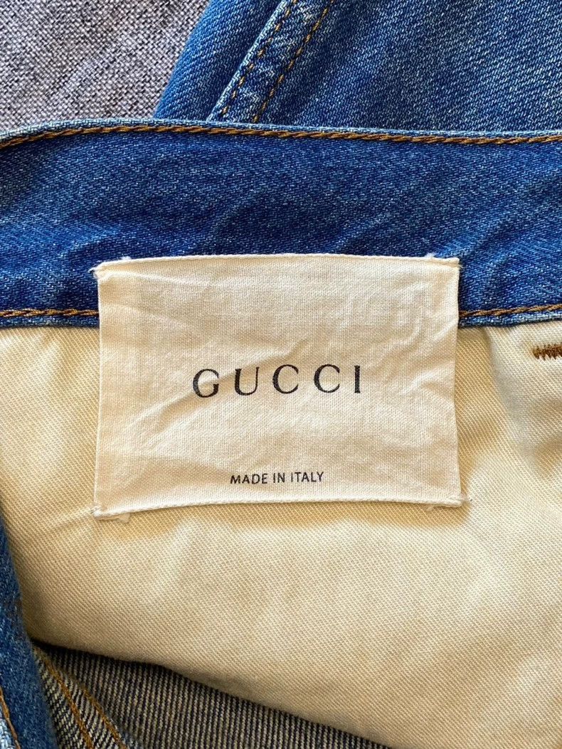 Gucci Gucci Men's Striped Denim Pants Size 36-2505 Size US 36 / EU 52 - 7 Thumbnail