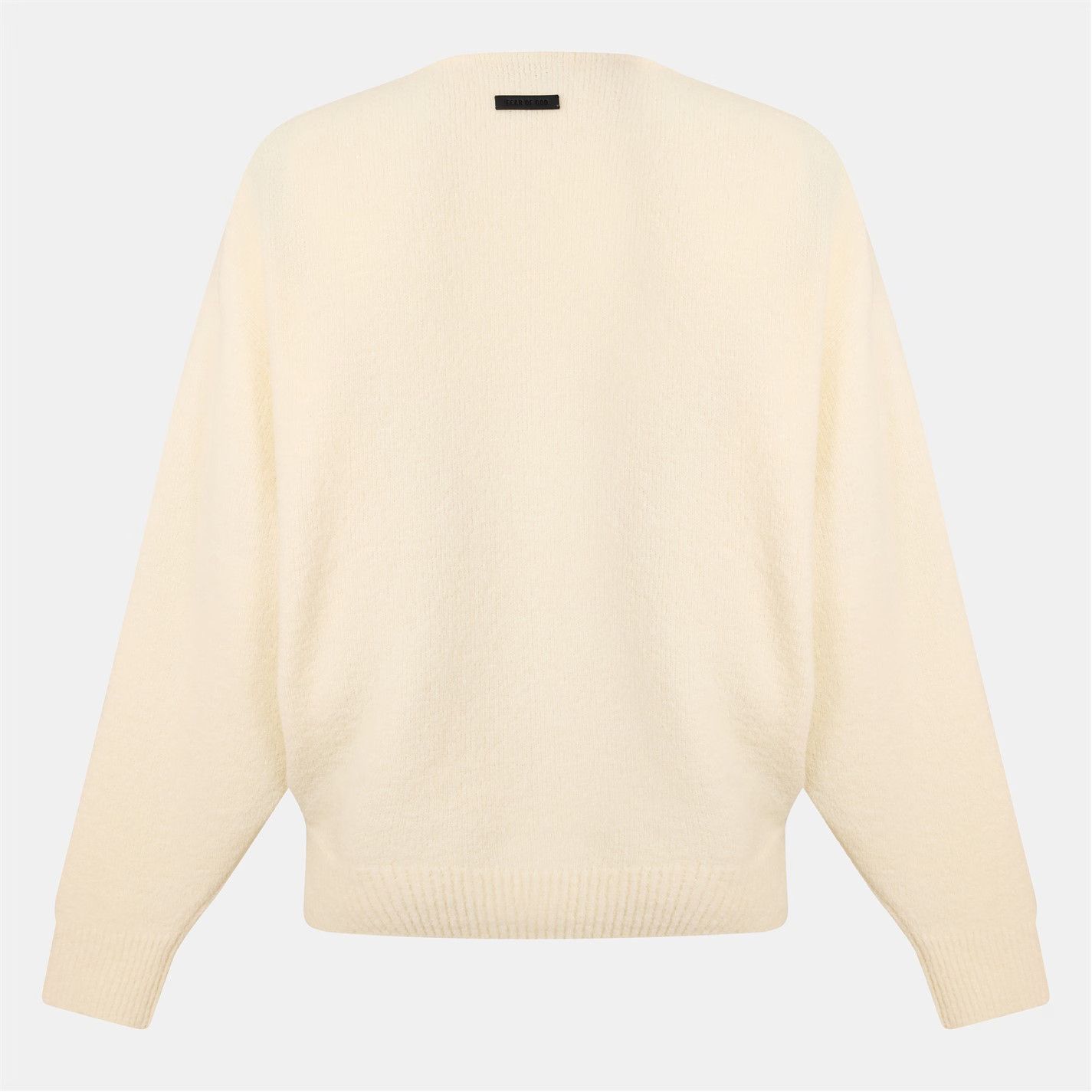 Fear of God o1g2r1mq0426 Relaxed Fit Crew Neck Jumper in Cream Size US M / EU 48-50 / 2 - 2 Thumbnail